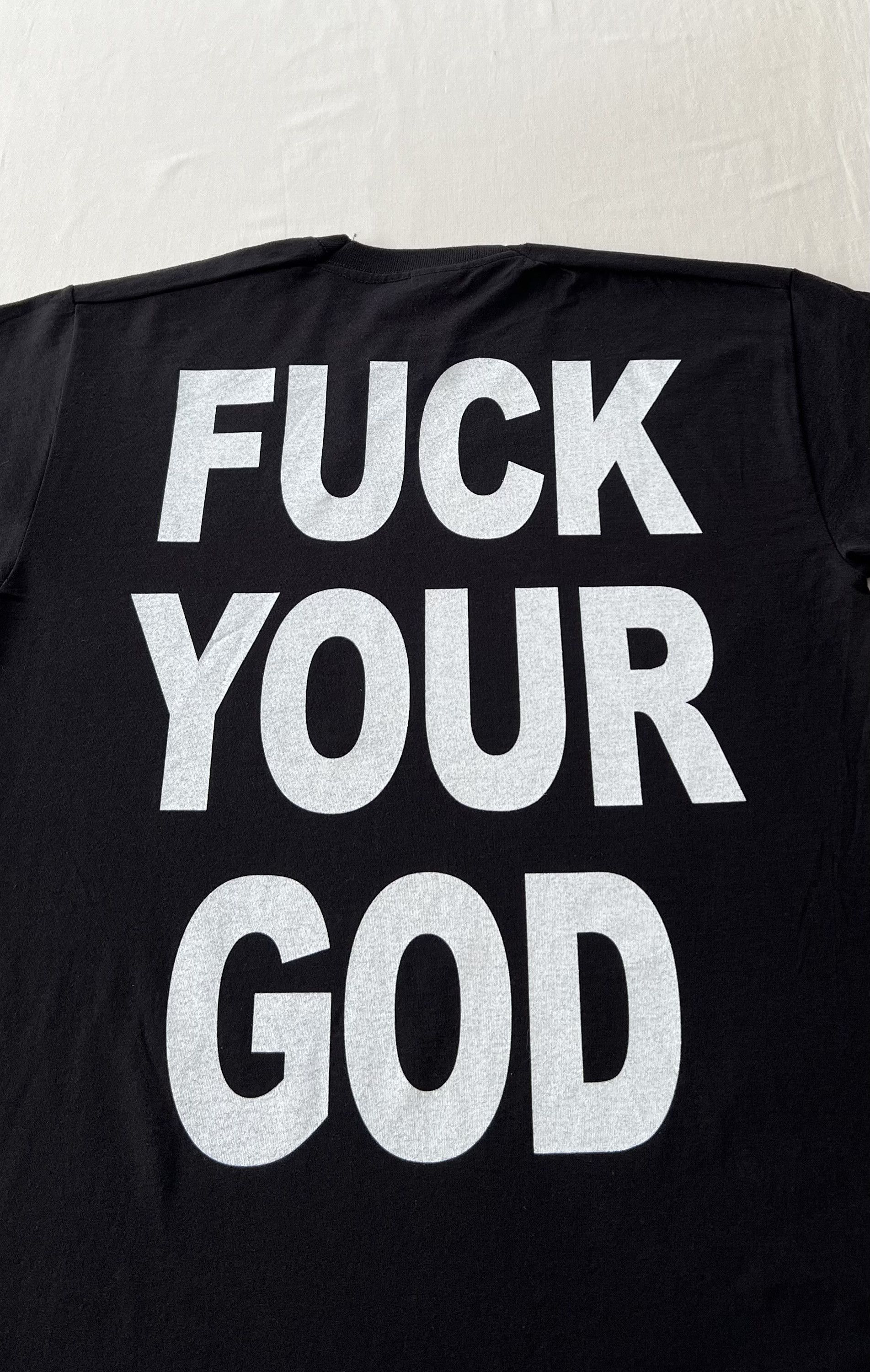 Band Tees Vintage 2011 Cradle of Filth F*ck Your God Black T-shirt Size US S / EU 44-46 / 1 - 11 Thumbnail