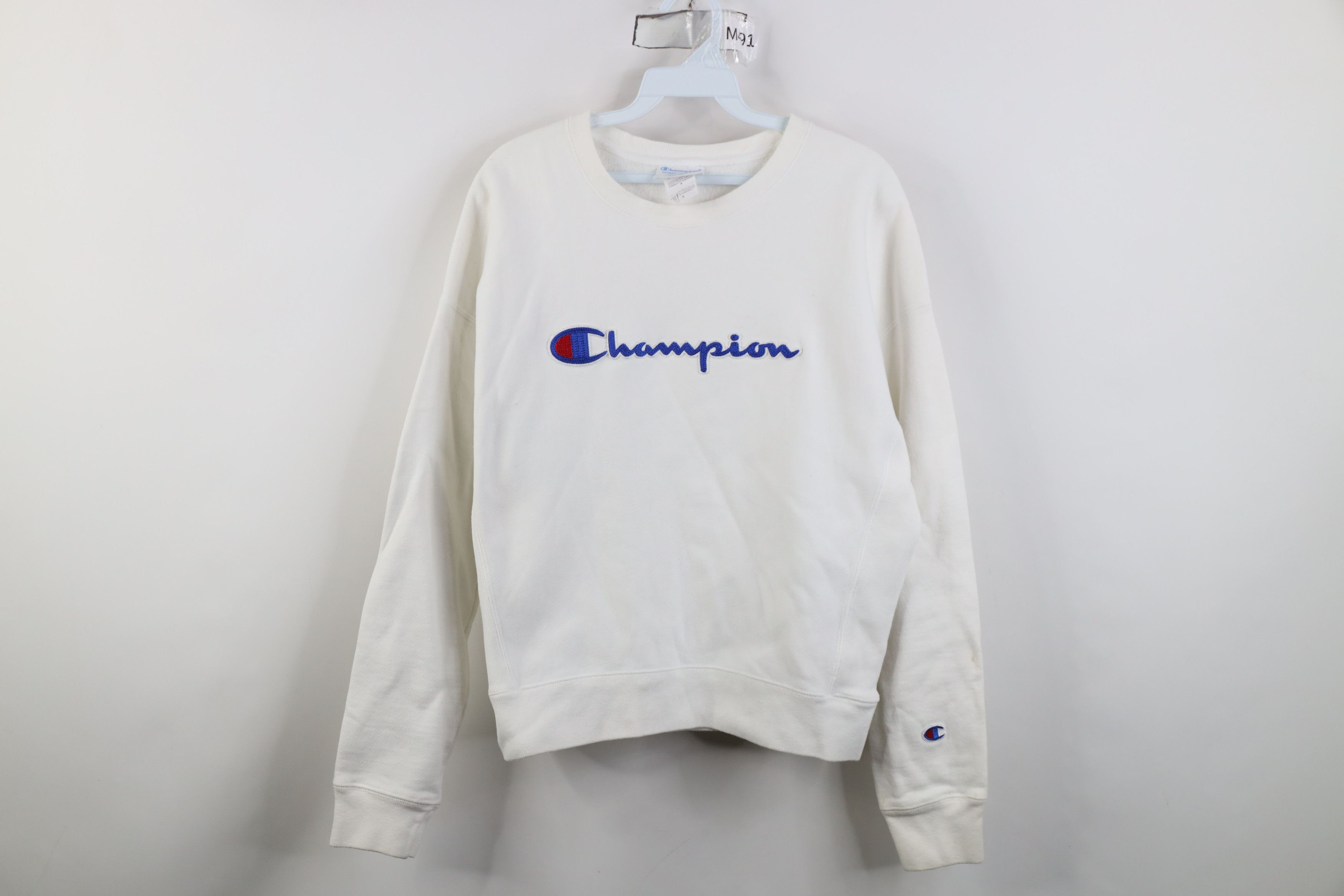 Champion Vintage Y2K Champion Reverse Weave Heavy Sweatshirt White Size M / US 6-8 / IT 42-44 - 1 Thumbnail