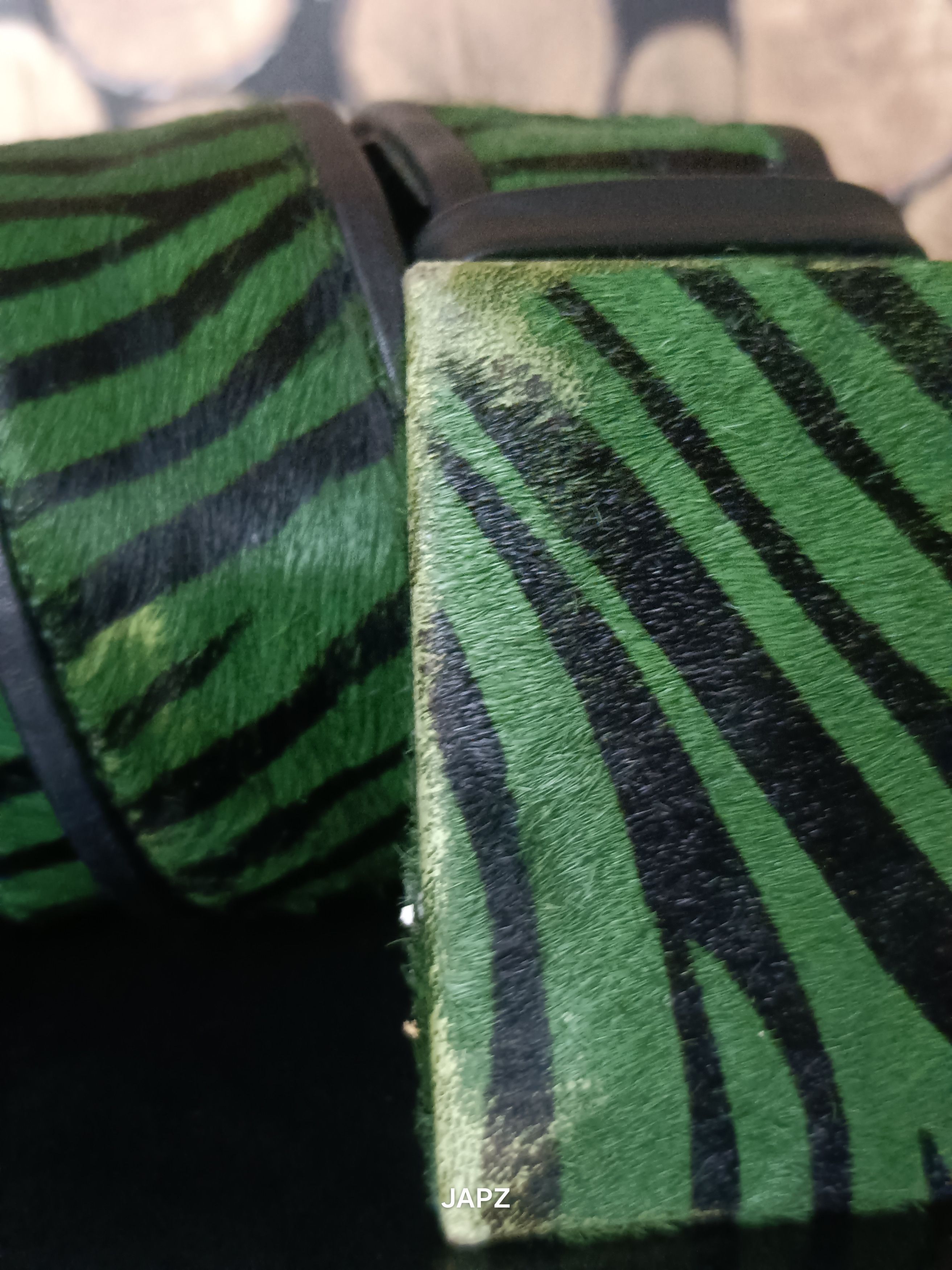 Renoma Vintage renoma zebra pattern hair leather belt Size ONE SIZE - 7 Thumbnail