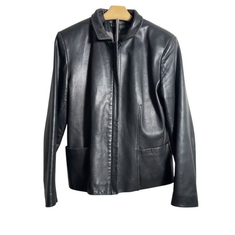 Kenneth Cole Vintage Kenneth Cole Genuine Leather Jacket in Black Womens Size M / US 6-8 / IT 42-44 - 1 Thumbnail