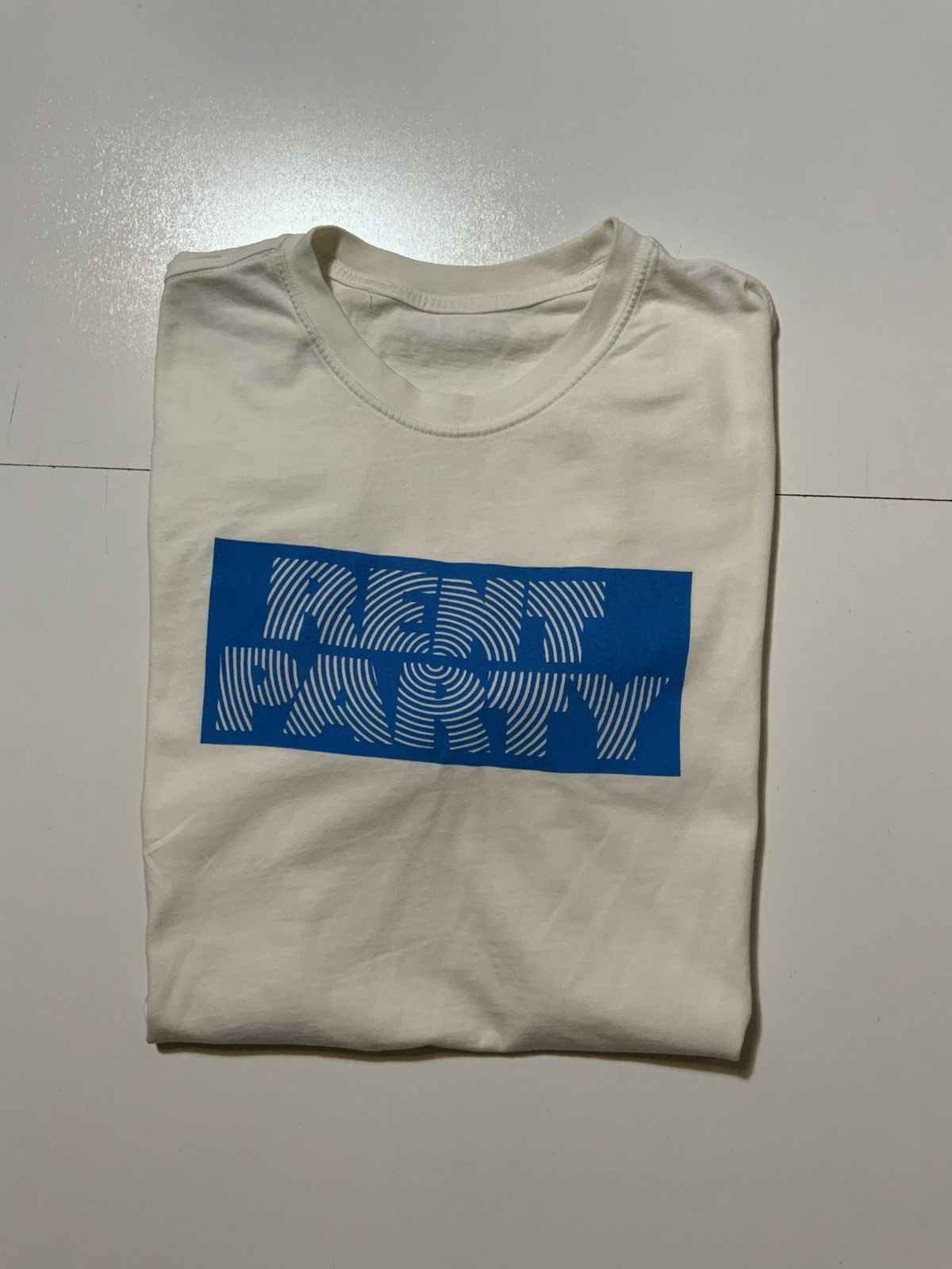BIANCA CHANDON Bianca Chandon Rent Party Graphic Box Logo White S/S T-Shirt Size US L / EU 52-54 / 3 - 1 Thumbnail