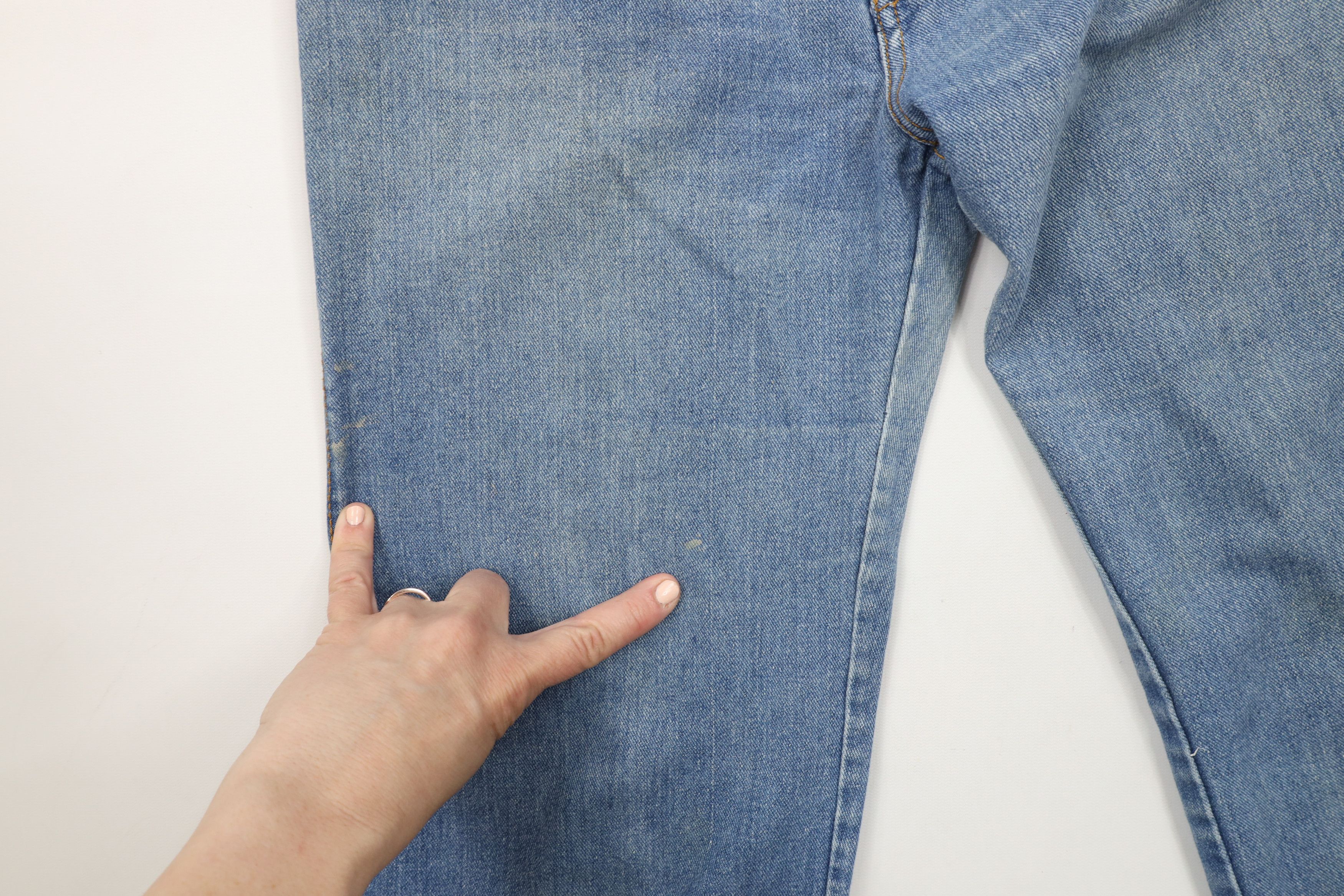 Vintage Vintage 80s 90s Streetwear Flared Denim Jeans Blue Size 32" / US 10 / IT 46 - 7 Thumbnail