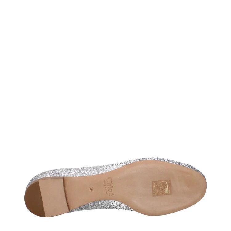 Chloe ob1o1e1024 Ballet Flats in Silver Size US 6 / IT 36 - 5 Thumbnail