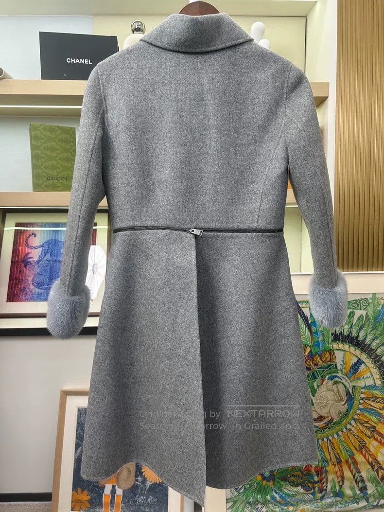 Fendi Fendi Gray Mink Fur Coat Size XS / US 0-2 / IT 36-38 - 2 Thumbnail