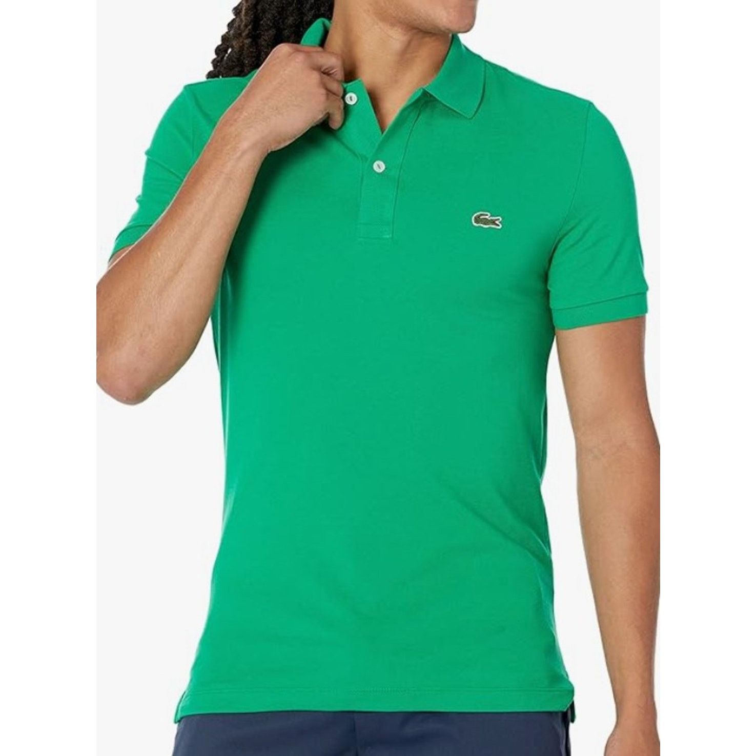 Lacoste Lacoste Men's Short Sleeve Classic Pique Polo Shirt Green S Size US S / EU 44-46 / 1 - 1 Thumbnail