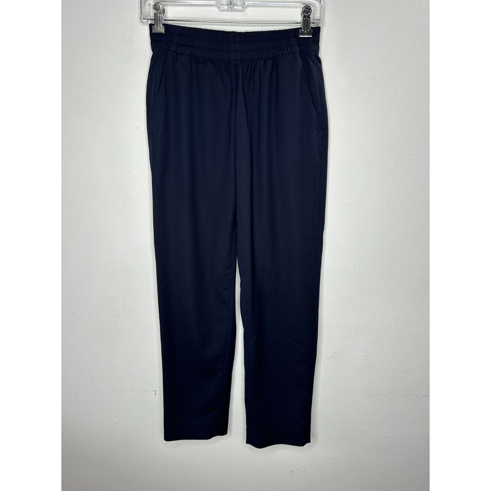 Everlane Everlane Black Italian GoWeave Easy Pull On Wool Pant 0 Size 25" / US 0 / IT 36 - 3 Thumbnail