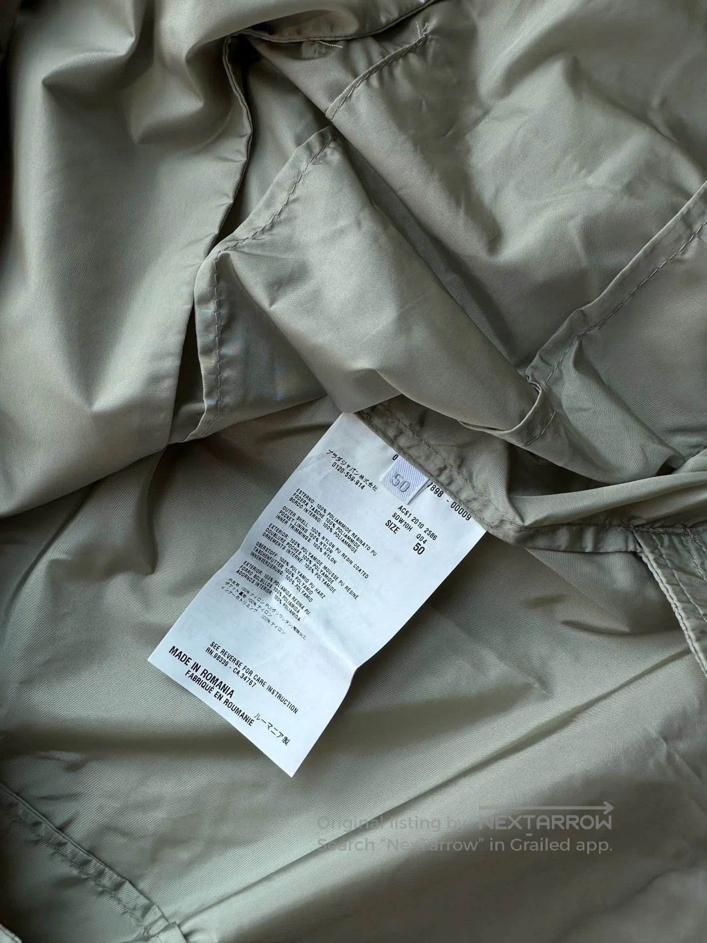 Prada Prada Men's Lightweight Windproof Blazer. Size US M / EU 48-50 / 2 - 6 Thumbnail