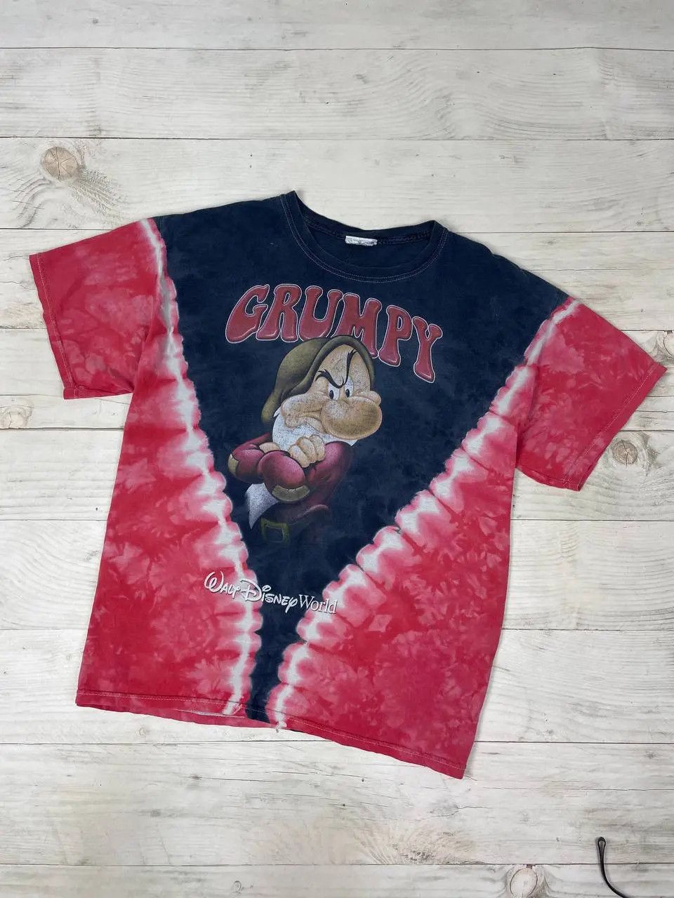 Cartoon Network Walt Disney World Tie Dye Grumpy T-Shirt Snow White 7 Dwarfs Size US XL / EU 56 / 4 - 1 Thumbnail