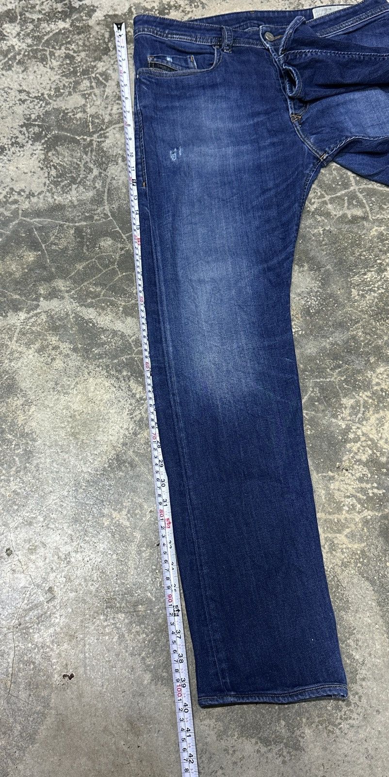 Diesel Diesel Buster Regular Slim Tapered Jeans mens Size US 33 - 21 Thumbnail
