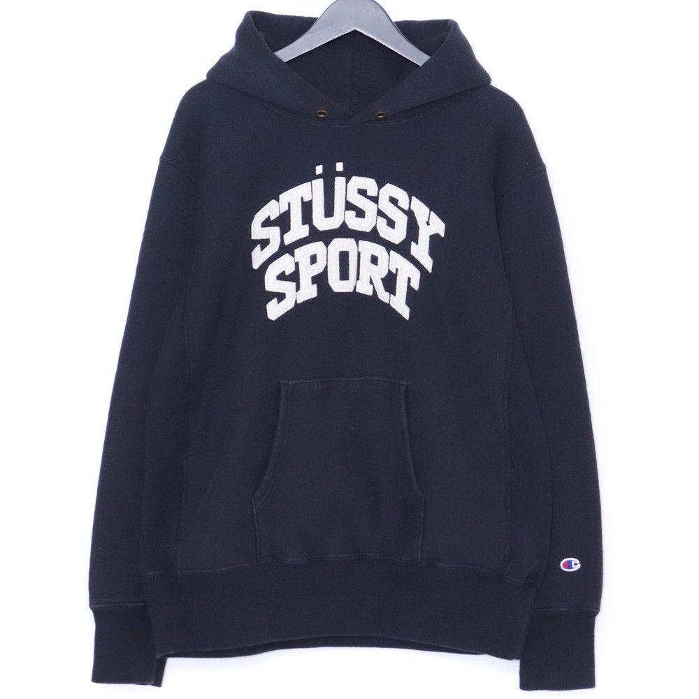 Champion × Stussy Stussy x Champion Hoodie reverse weave | Grailed