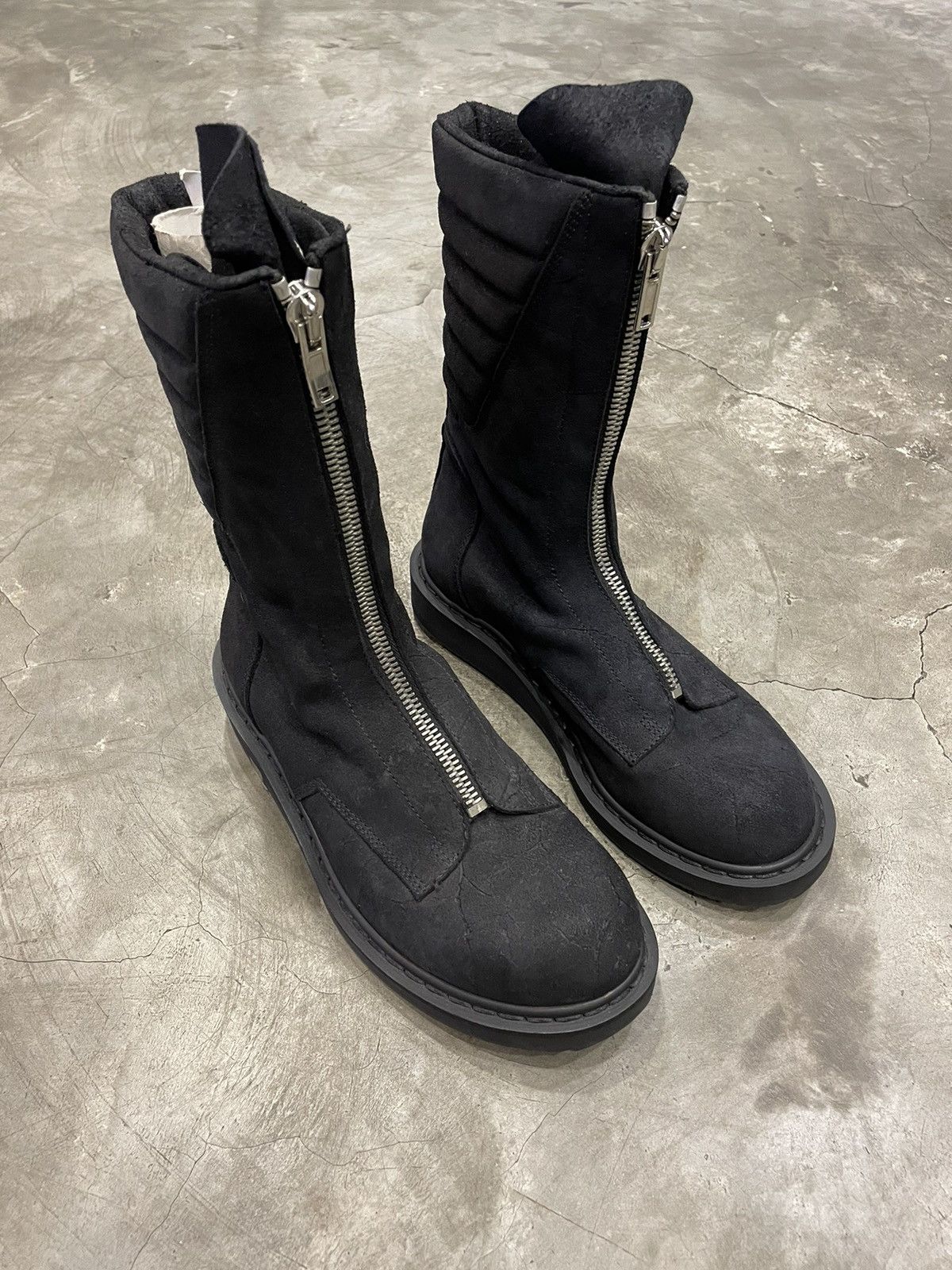 Rick Owens × Rick Owens Drkshdw Rick Owens F/W 11 Limo Blistered Mohawk Boots Size US 7 / EU 40 - 4 Thumbnail