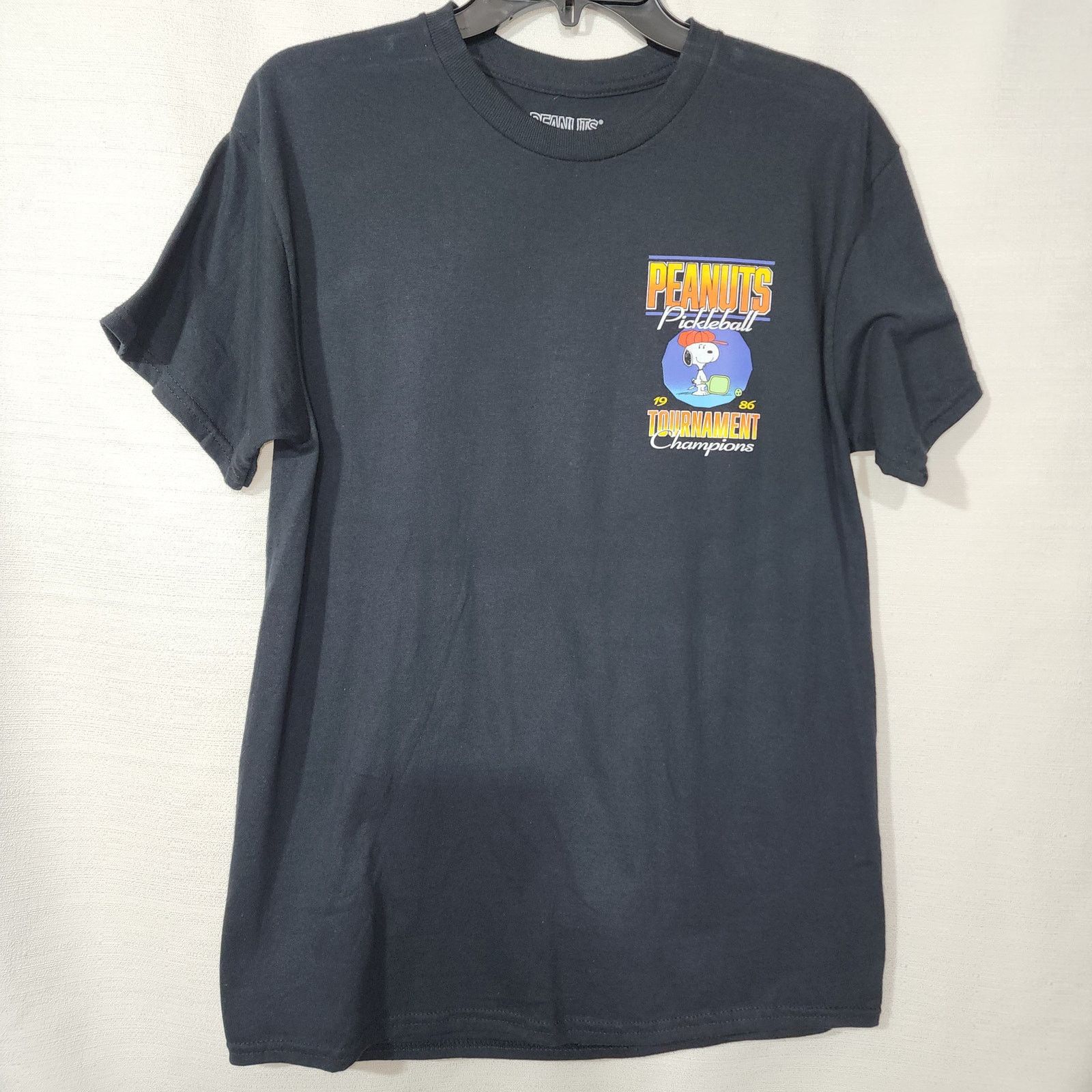 Peanuts Snoopy pickleball 1986 tournament champions men's medium Size US M / EU 48-50 / 2 - 2 Thumbnail
