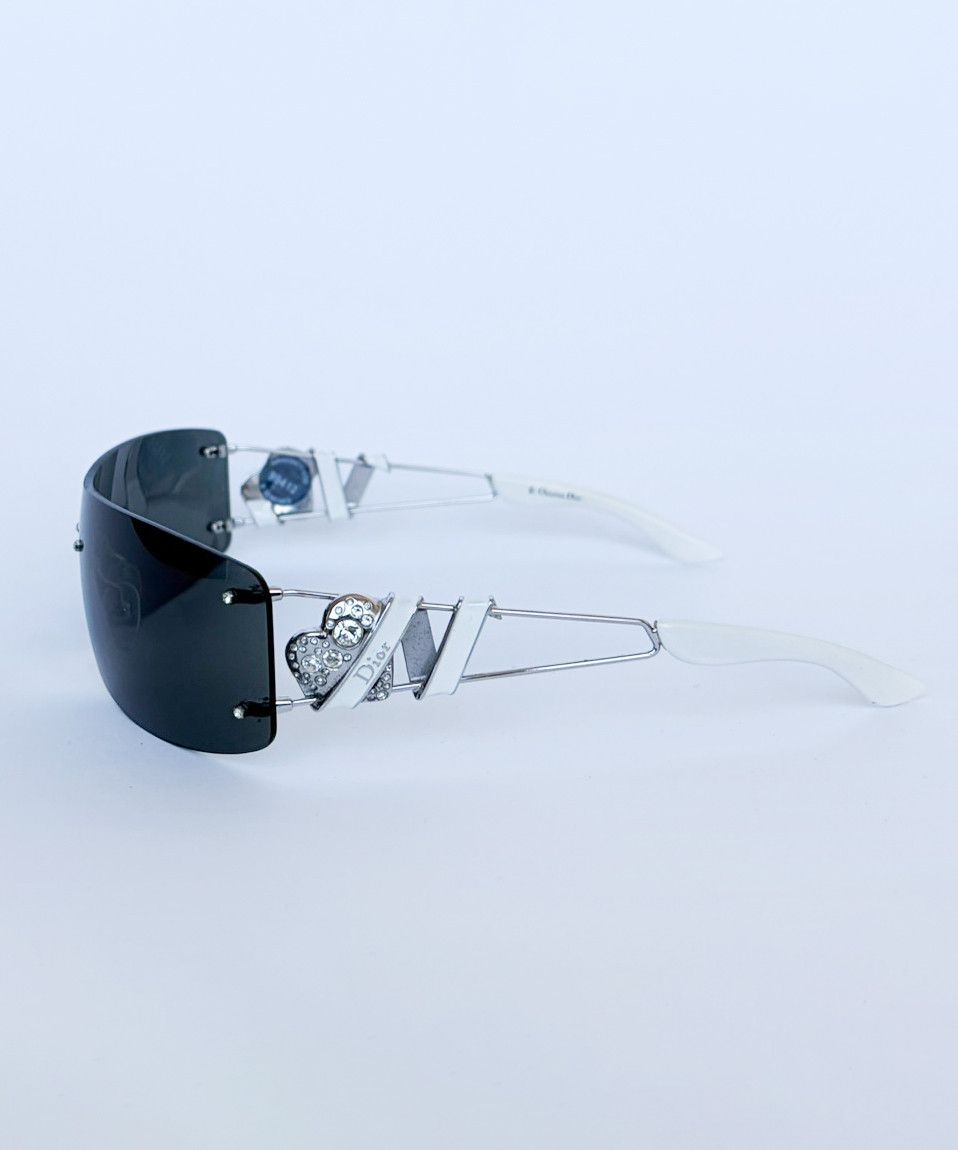 Dior DIOR Sunglasses Heart Core White Black Metal GALLIANO Size ONE SIZE - 2 Thumbnail