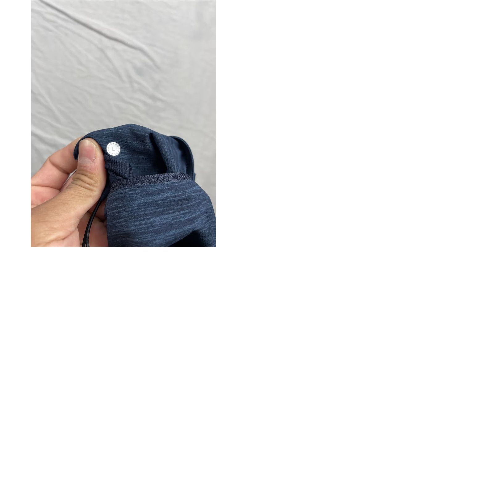 Lululemon Lululemon T.H.E. Short Mens Large Heather Blue Drawstring Athleisure LM7AATSX Size US 33 - 9 Thumbnail