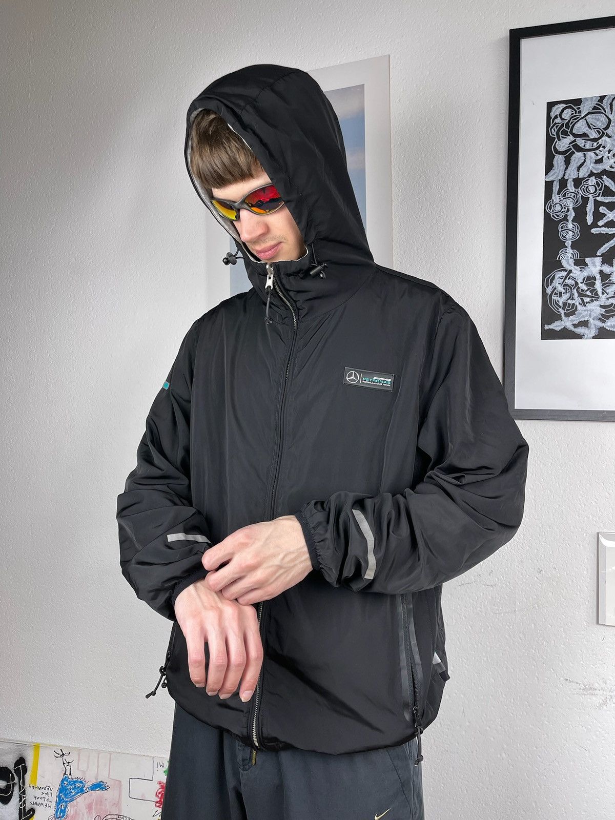 Mercedes-Benz × Vintage Vintage Mercedes Benz Reversible Jacket Size L Size US L / EU 52-54 / 3 - 14 Thumbnail