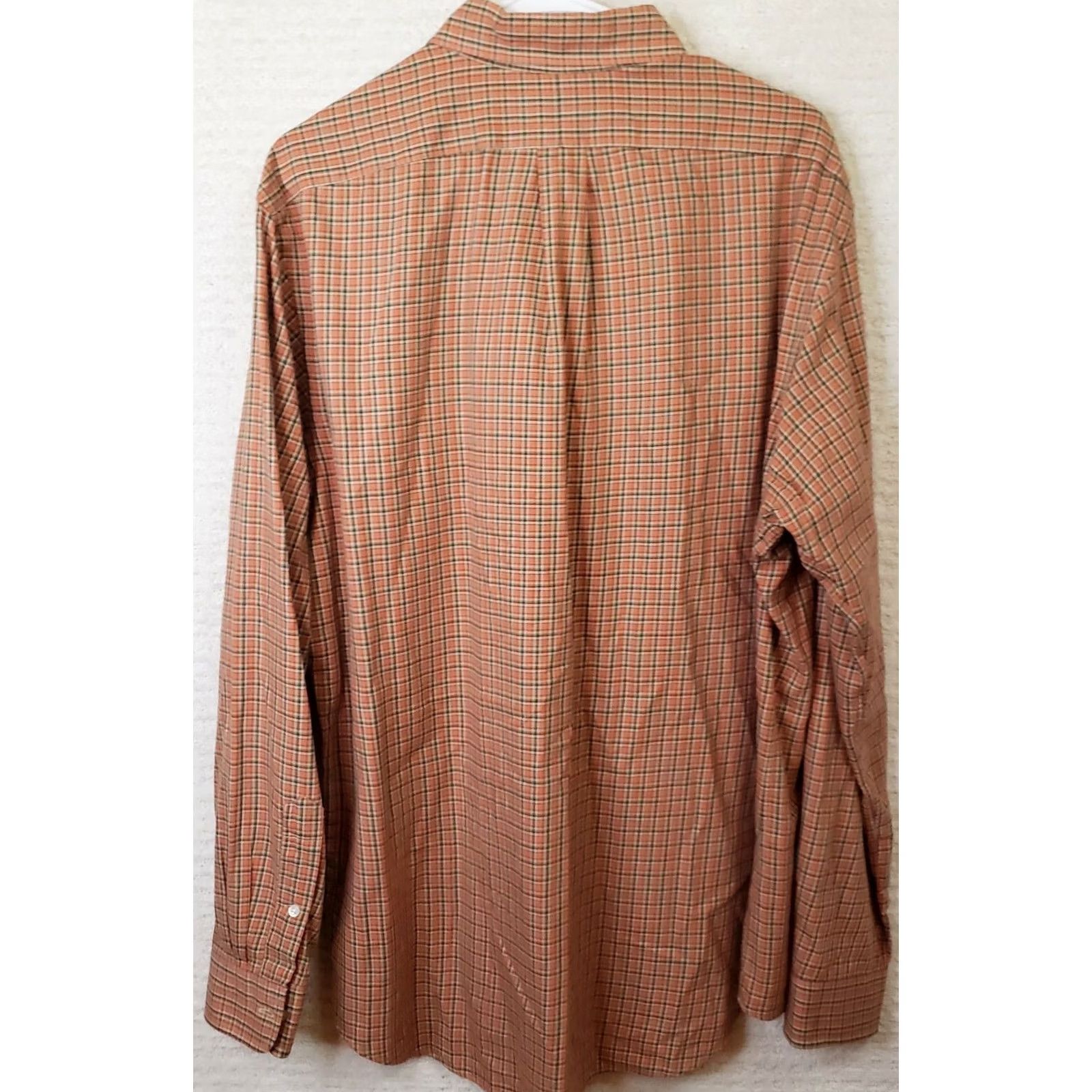 Polo Ralph Lauren Polo Ralph Lauren Orange Plaid Long Sleeve Button-Up Shirt Men’s XL Size US XL / EU 56 / 4 - 7 Thumbnail