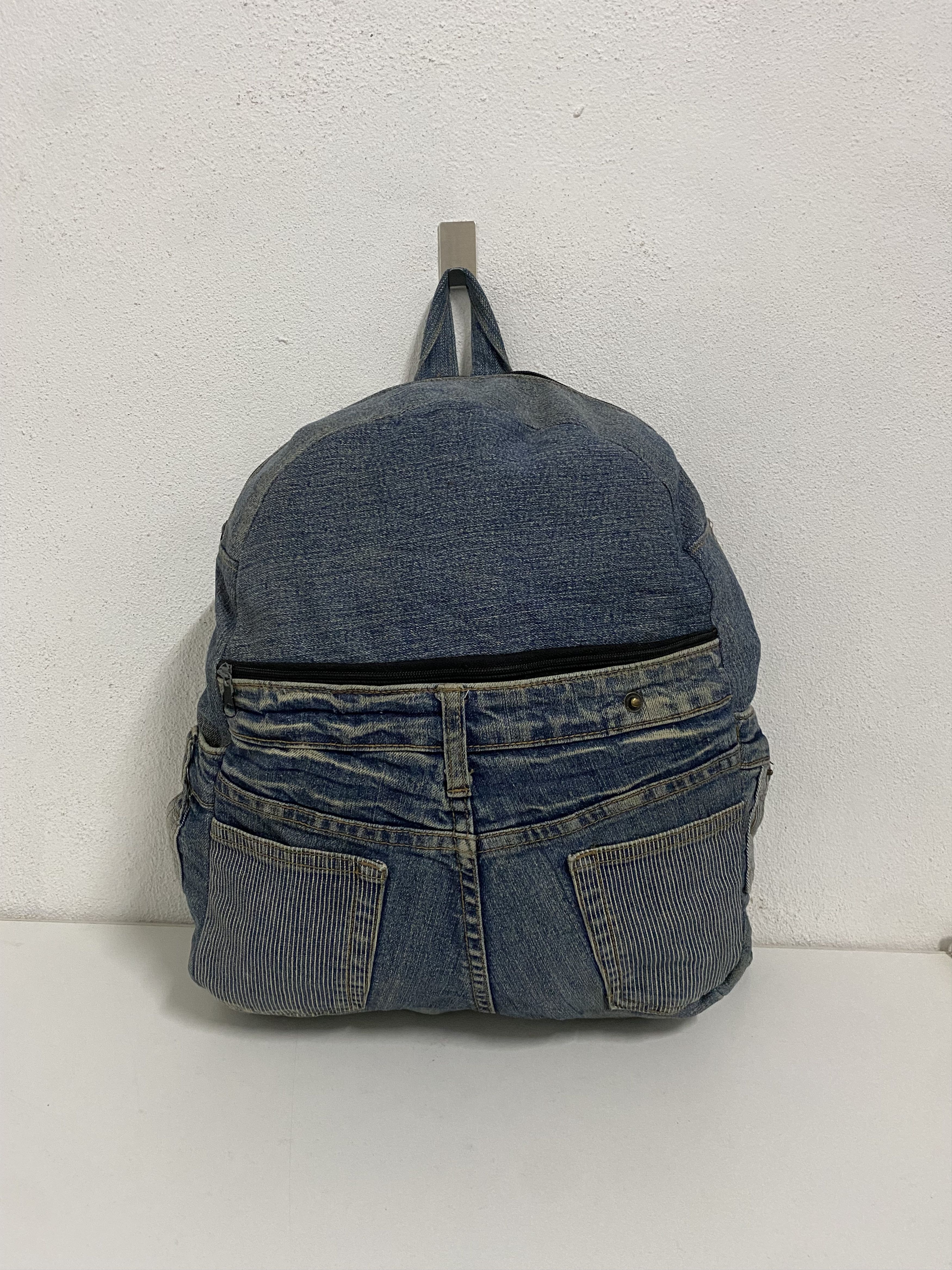 Handmade Custom Handmade Denim Backpack Size ONE SIZE - 2 Thumbnail