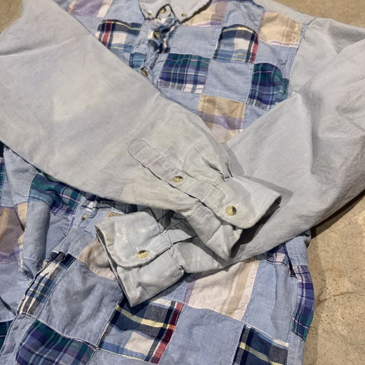 Aeropostale × Vintage Vintage 1980s Aeropostale Patchwork Sewn Button Up Shirt Size US M / EU 48-50 / 2 - 6 Thumbnail