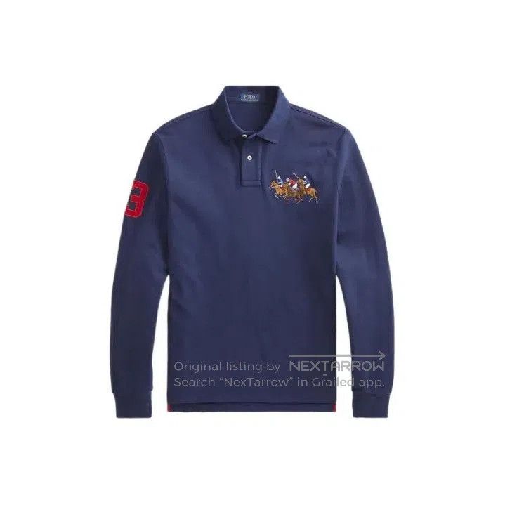 Polo Ralph Lauren Polo Ralph Lauren Three Pony Embroidery Long Sleeve Polo. Size US XL / EU 56 / 4 - 1 Thumbnail