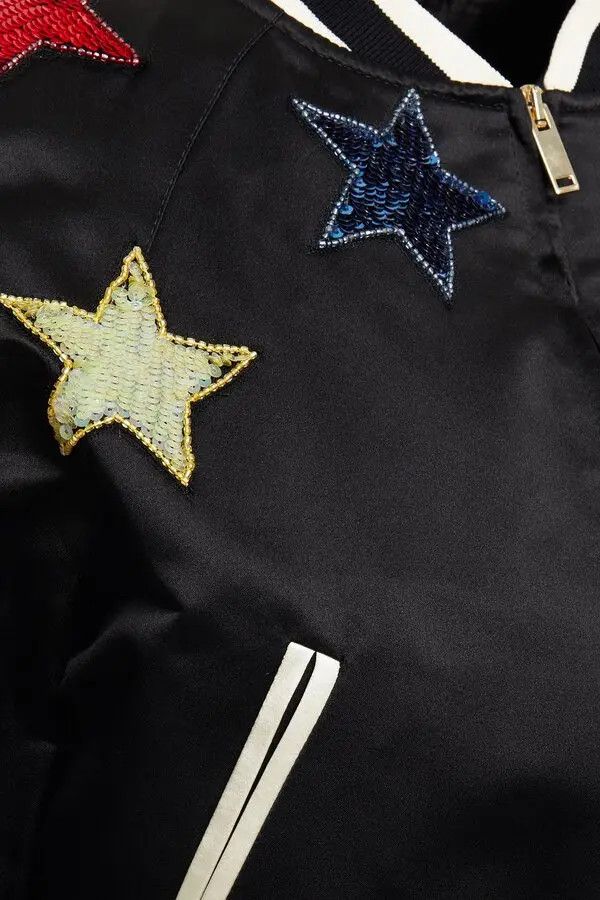 Valentino o1y0226 Bomber Jacket in Black/White Size S / US 4 / IT 40 - 4 Thumbnail