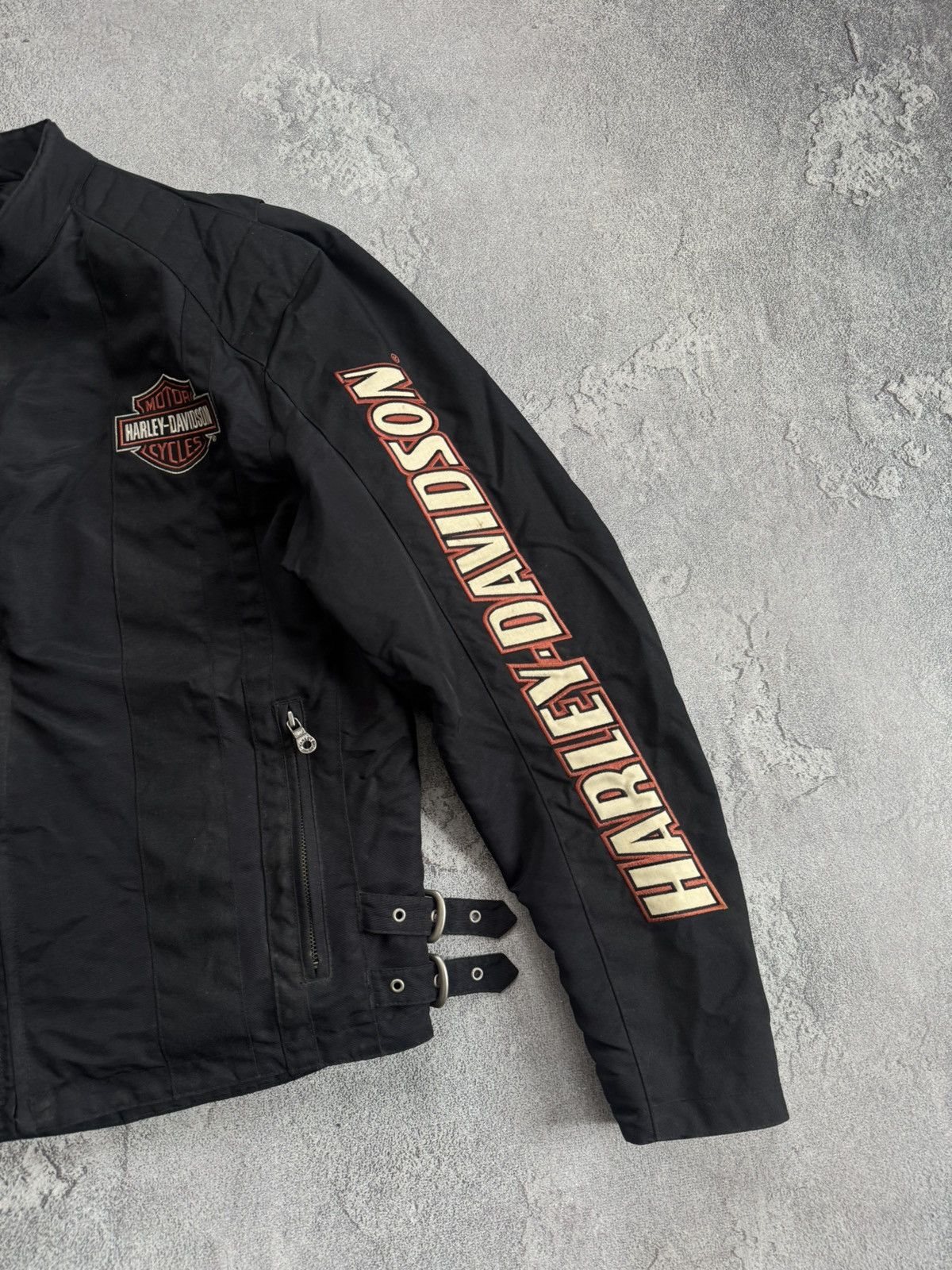 Harley Davidson Harley Davidson motorcycle biker jacket bomber racing 90s Size US L / EU 52-54 / 3 - 12 Thumbnail