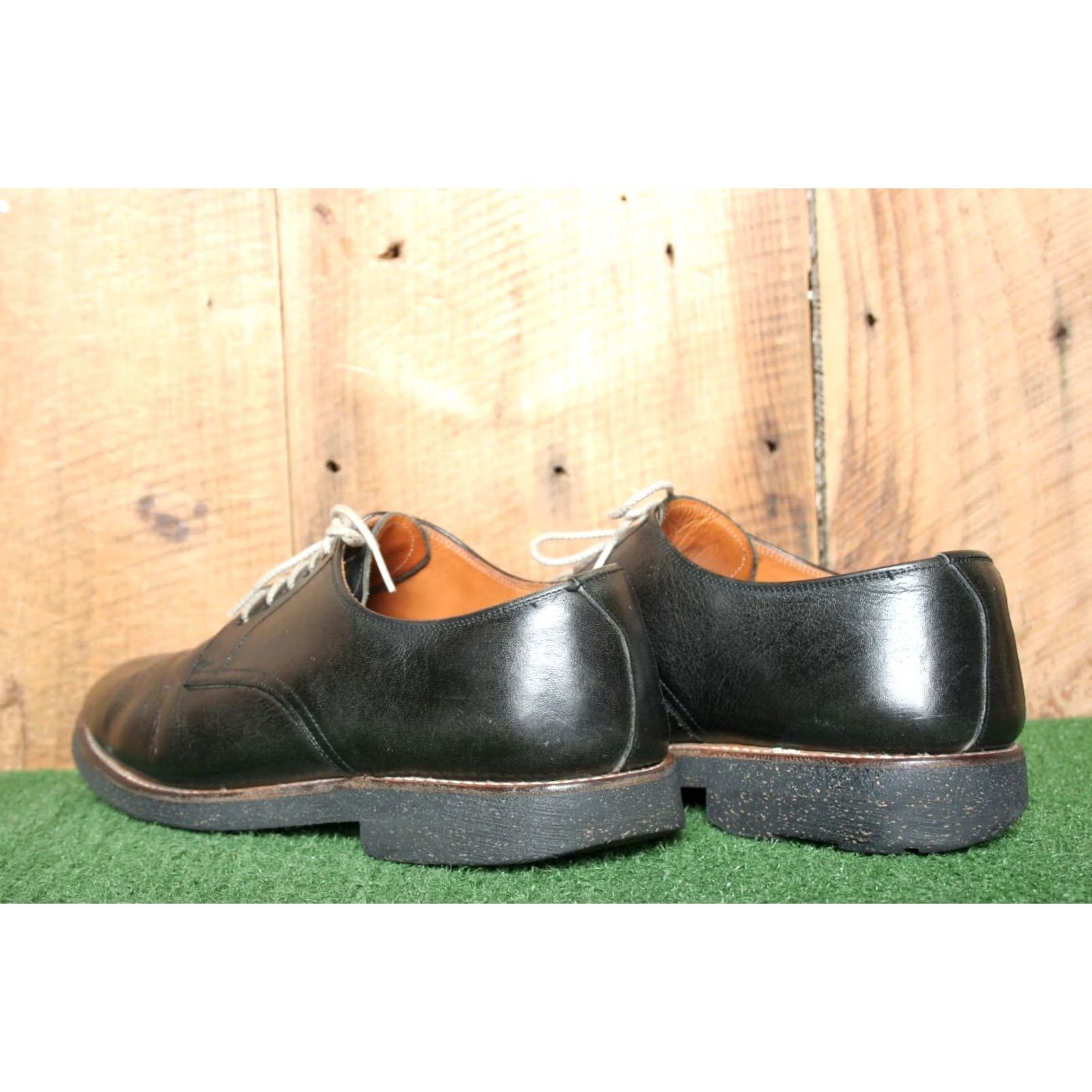Bench HIROKAWA Scotch Grain Black Leather Oxfords Bench Made JPN 25.5 ≈ US 8 Mens Leather Upper Oxford Size US 8 / EU 41 - 3 Thumbnail