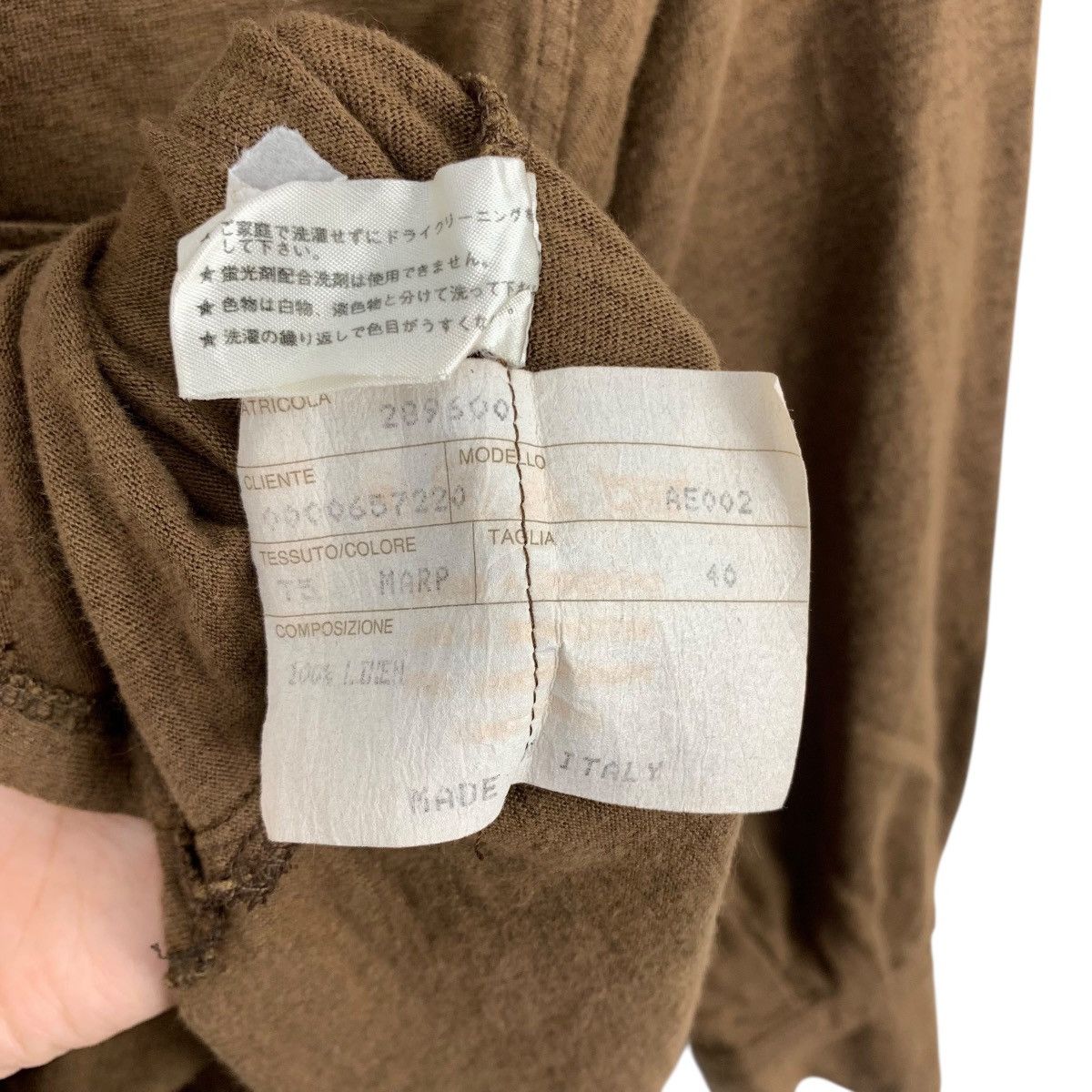 Agnona Vintage AGNONA Linen Button Up Plain Shirt Size S / US 4 / IT 40 - 6 Thumbnail