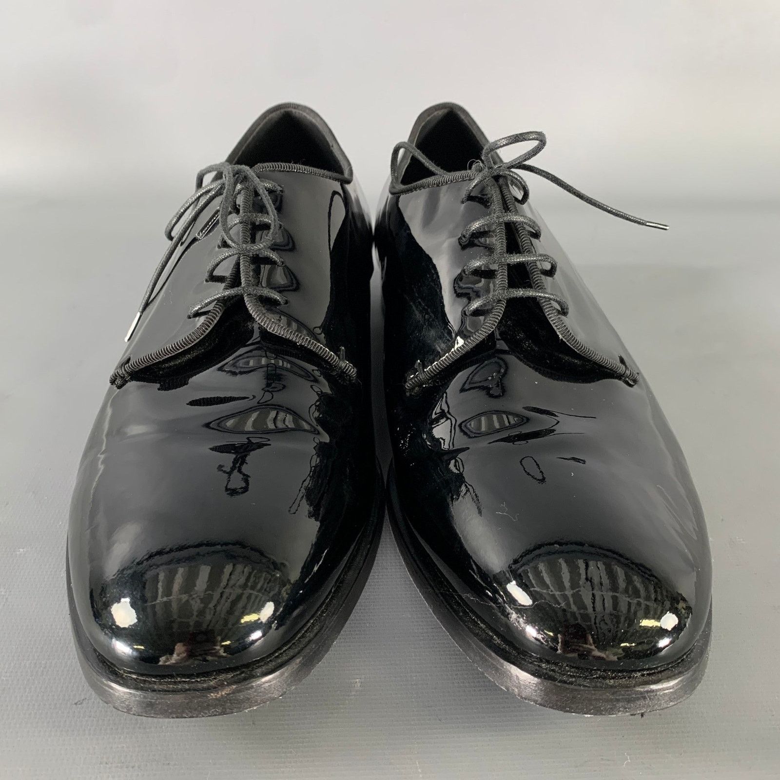 Giorgio Armani GIORGIO ARMANI Size 9.5 Black Leather Lace Up Shoes Size US 9.5 / EU 42-43 - 4 Thumbnail