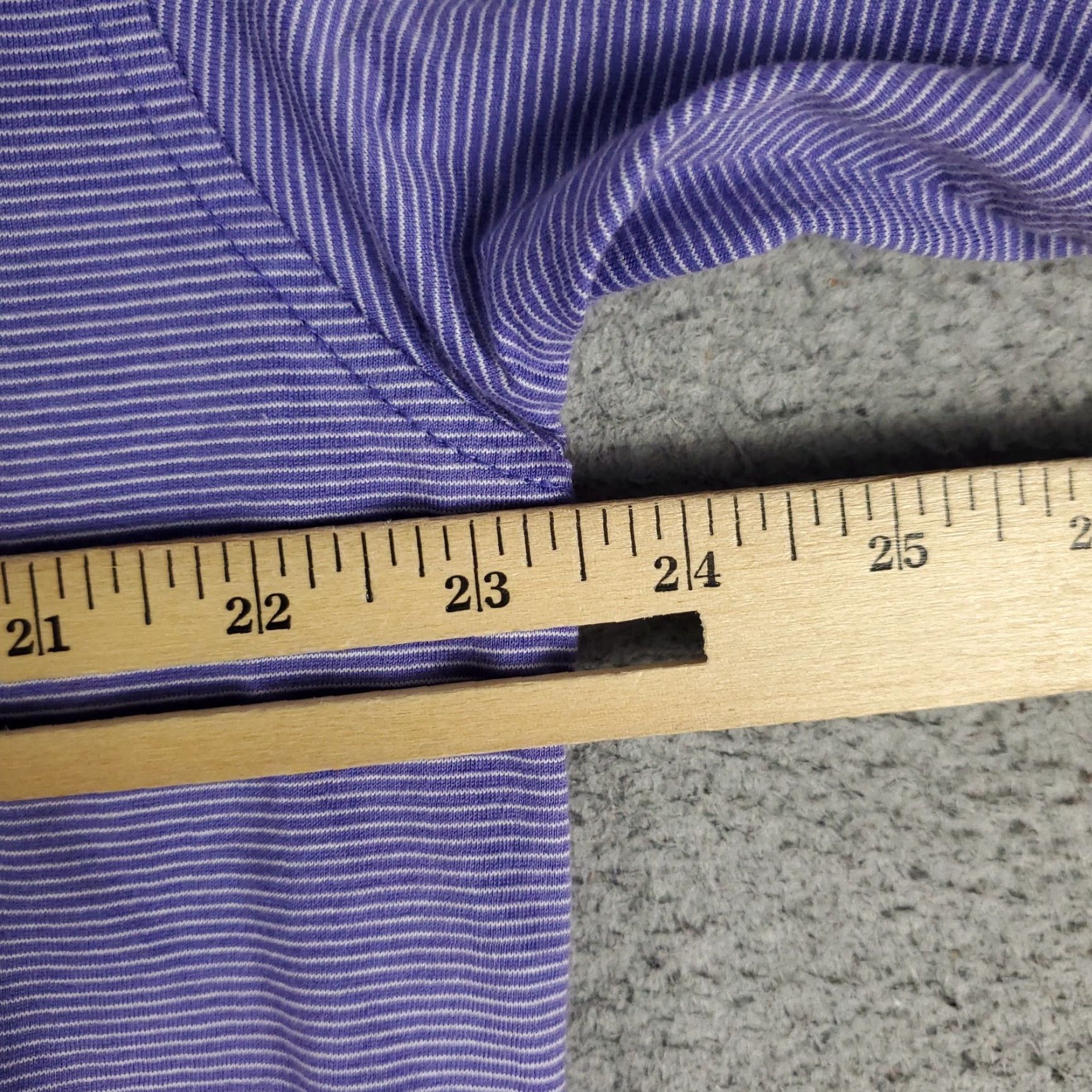 Peter Millar Peter Millar Polo Shirt Mens Size Large Purple Striped Cotton Golf Short Sleeve* Size US L / EU 52-54 / 3 - 6 Thumbnail