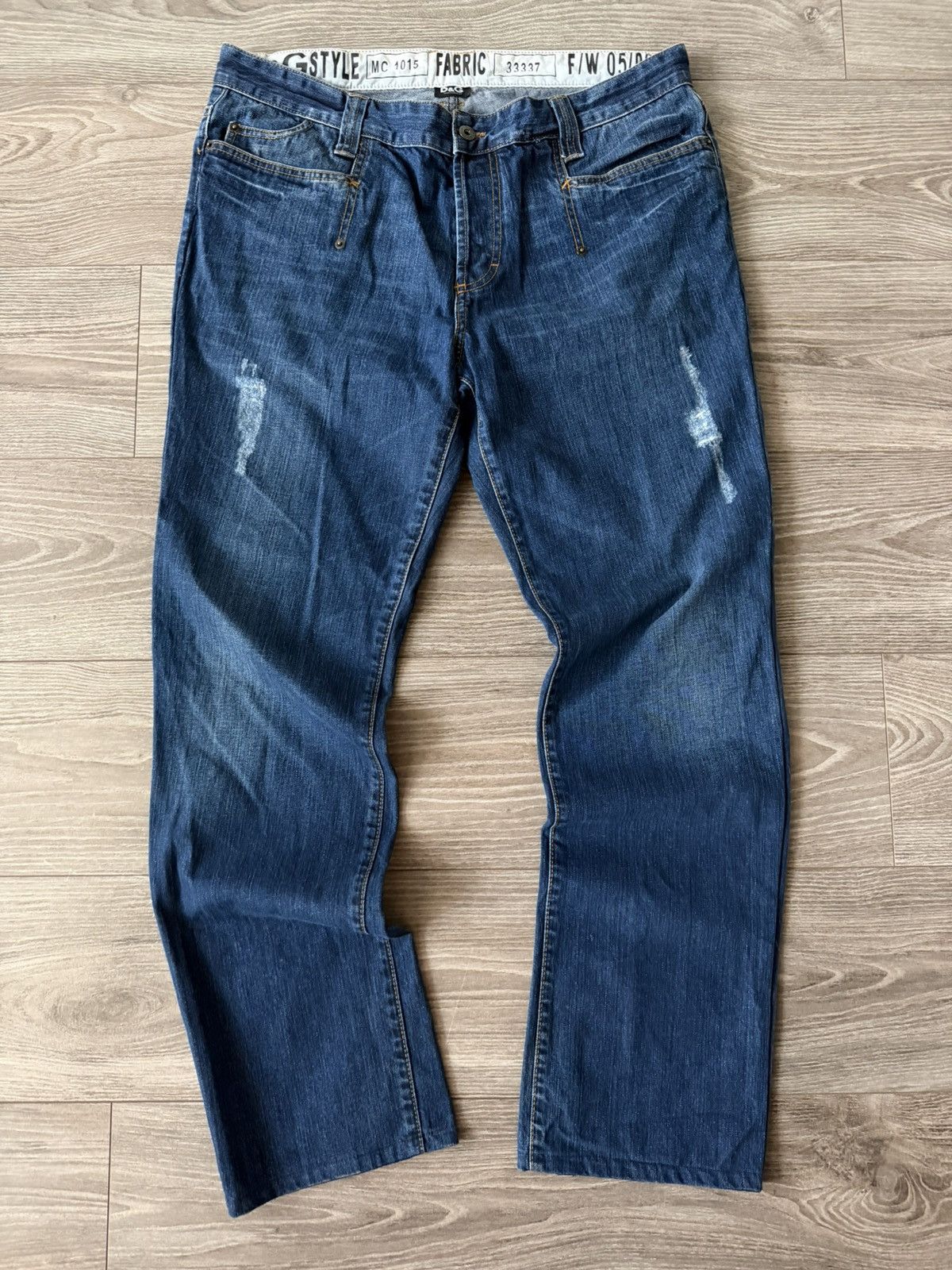 Dolce & Gabbana Dolce & Gabbana Vintage 05/06 SS Denim Swag Y2K Drip Jeans Size US 36 / EU 52 - 10 Thumbnail