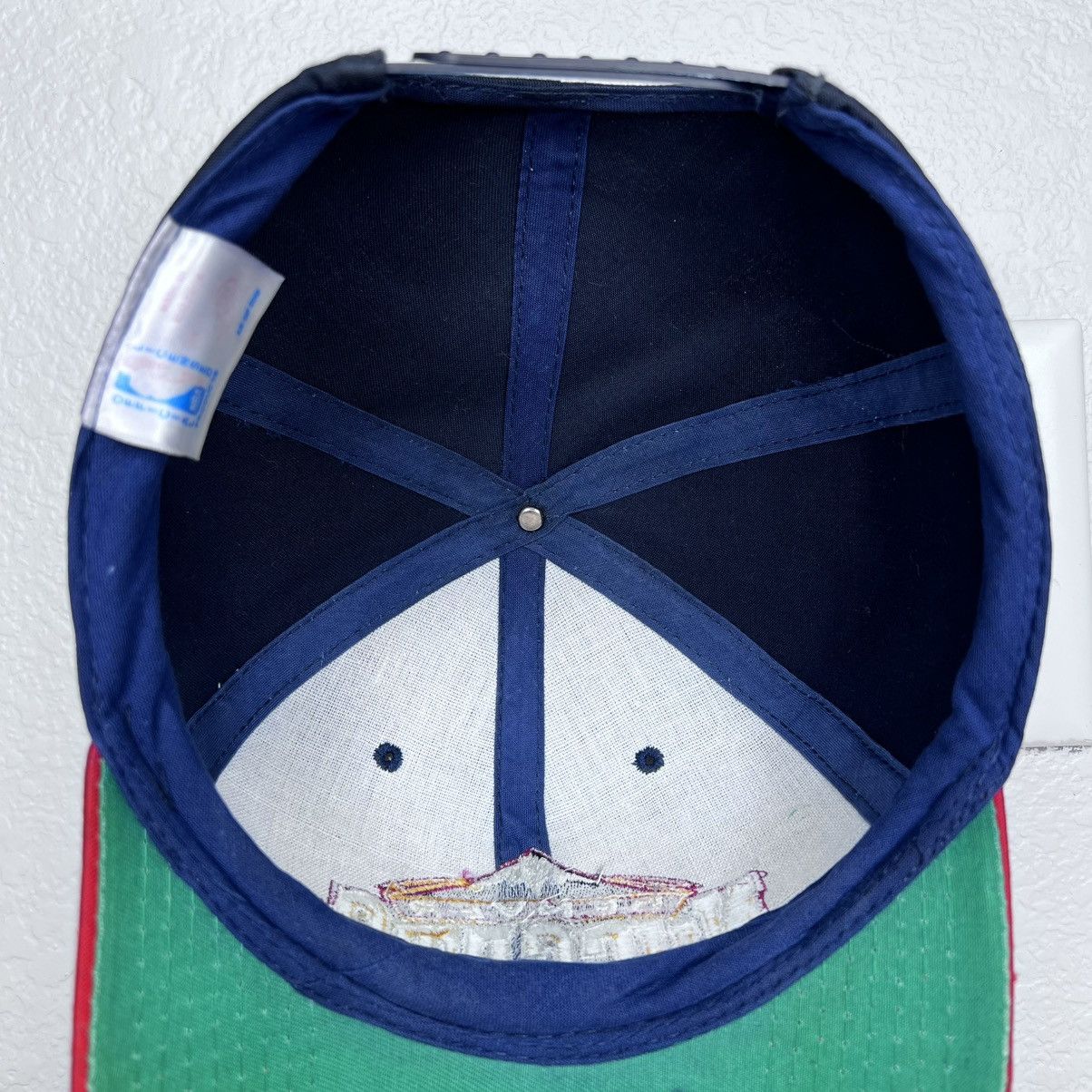NBA 1990s NBA Denver Nuggets AJD Plain Logo Two Tone Snapback Size ONE SIZE - 11 Thumbnail
