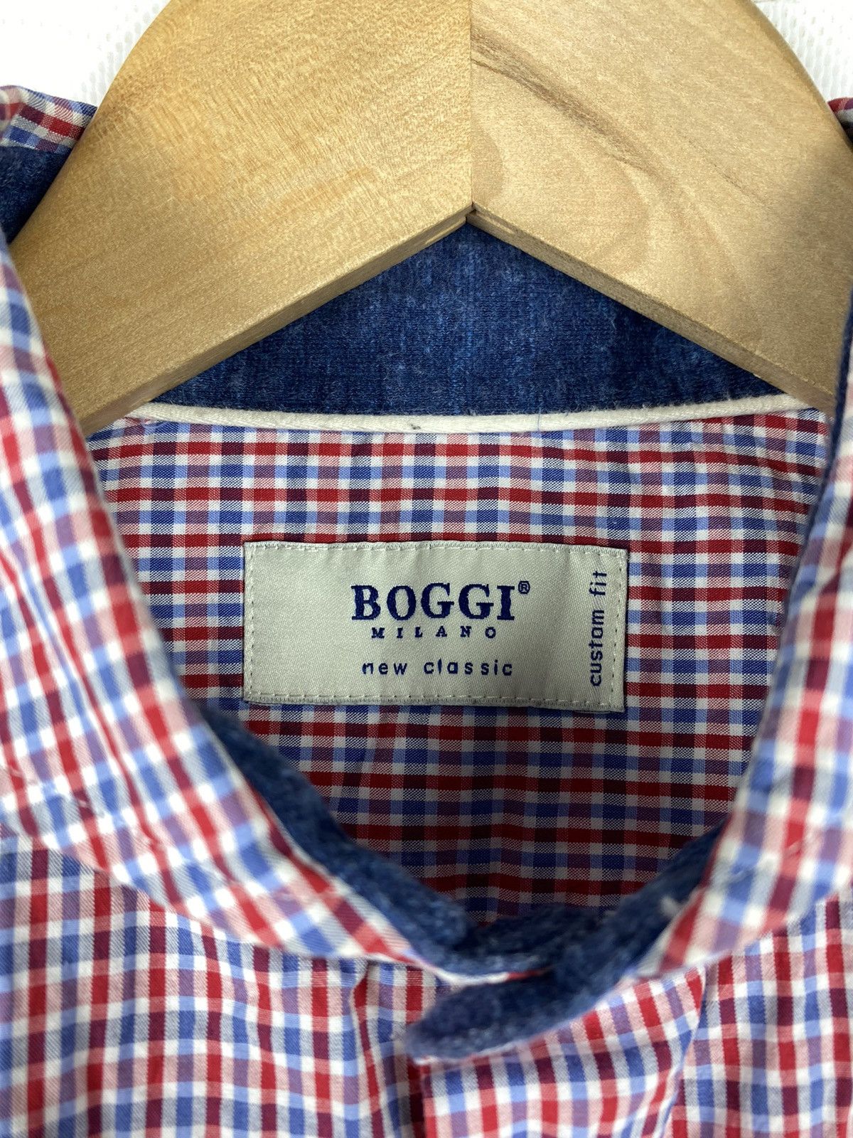 Boggi Boggi Milano men’s long sleeve plaid button up shirt size L Size US L / EU 52-54 / 3 - 11 Thumbnail