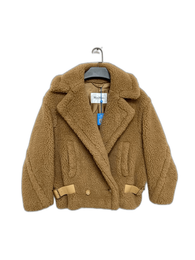 Max Mara MaxMara Camel Short Teddy Coat Size XS / US 0-2 / IT 36-38 - 1 Thumbnail