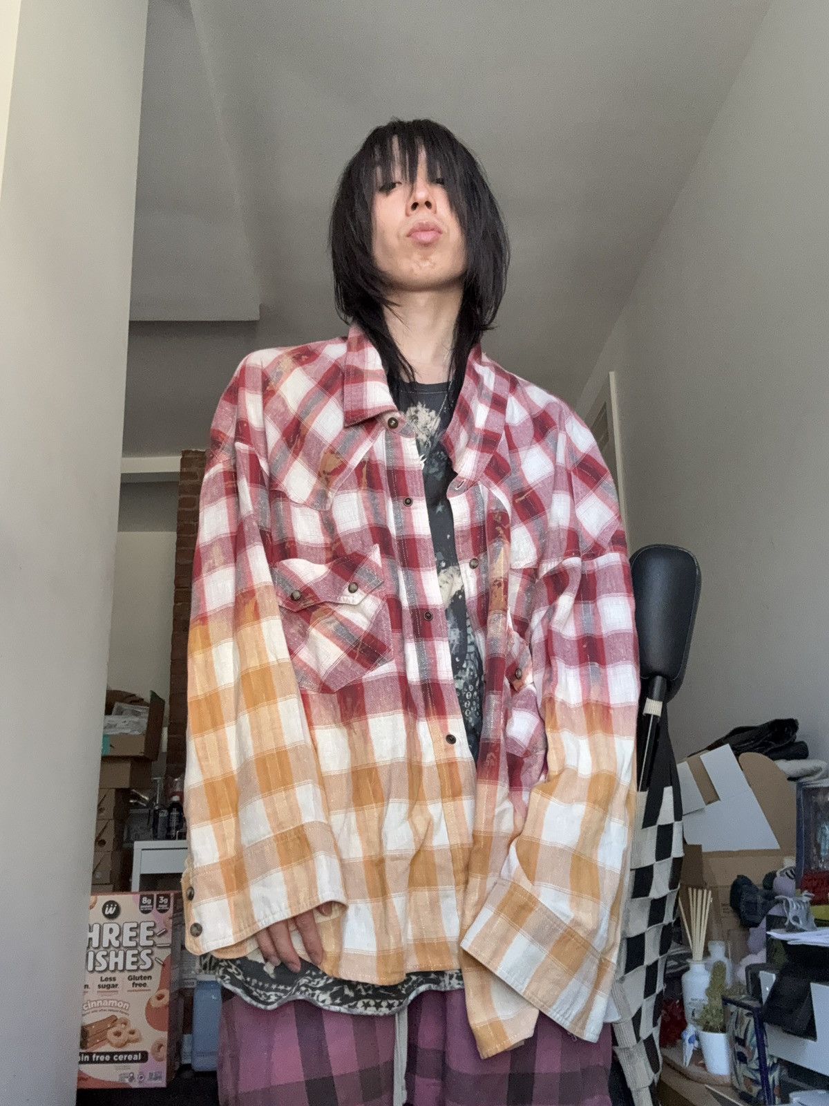 Faith Connexion Faith connexion oversized bleached plaid shirt Size US M / EU 48-50 / 2 - 10 Thumbnail