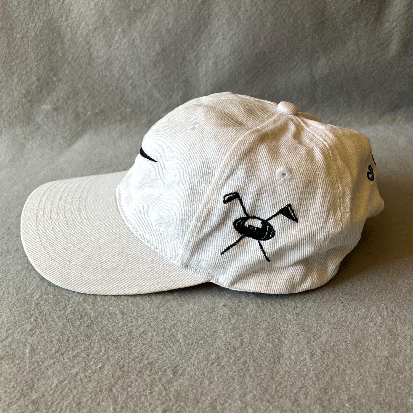 Nike VINTAGE Nike Snapback Hat Adjustable White Cotton Outdoor Golf Football Mens Y2K Size ONE SIZE - 3 Thumbnail