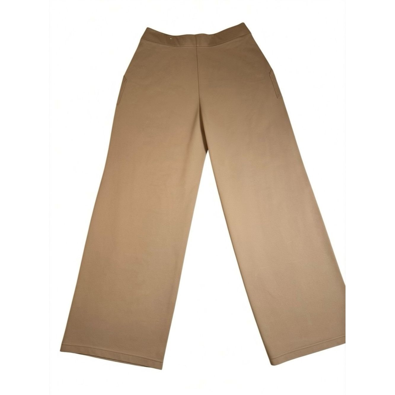Other New Max Studio Twill Easy Wide Leg Tan Trousers Size XL Size 38" / US 16 / IT 52 - 3 Thumbnail