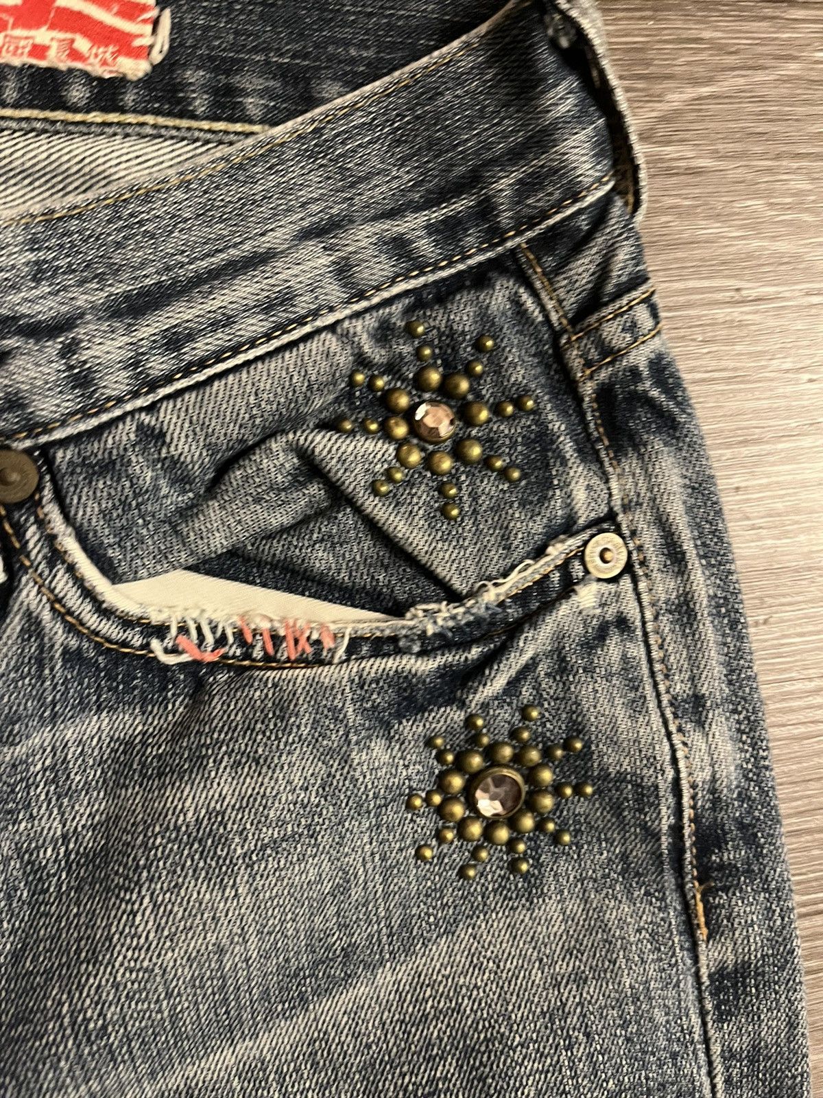 7 For All Mankind × The Great China Wall Great China Wall x Seven for all Mankind Studded Jeans Size US 30 / EU 46 - 4 Thumbnail