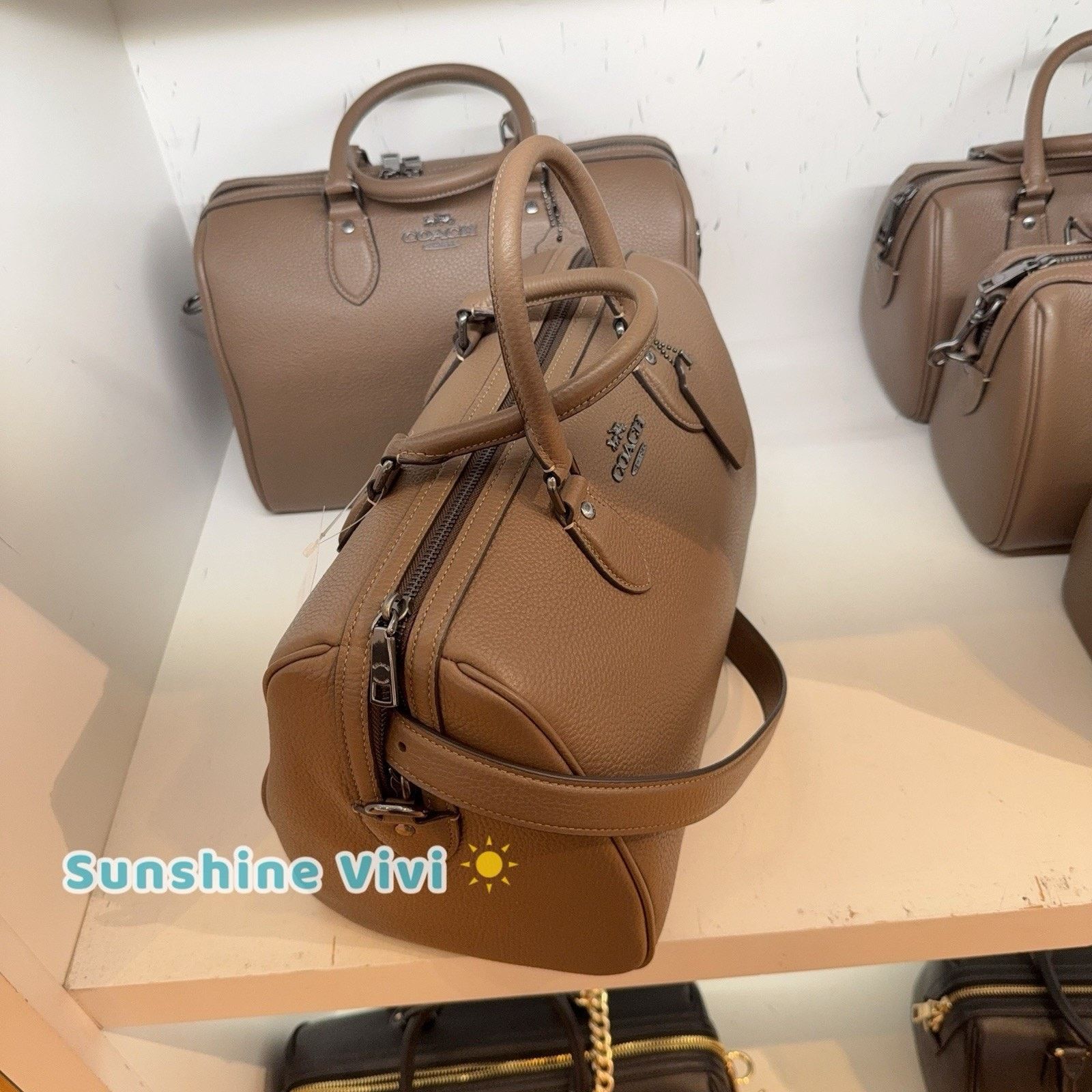 Coach NWT Coach Rowan Large Satchel Bag CV960 Qb/Dark Stone Size ONE SIZE - 2 Thumbnail