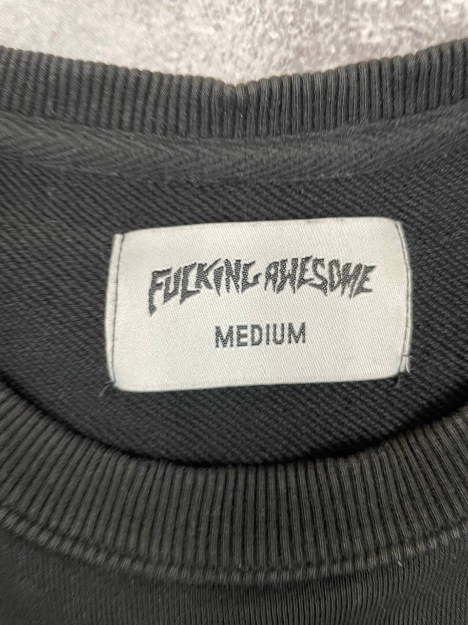 Fucking Awesome Fucking Awesome Men Cotton Sweatshirt Crewneck Black Size M Size US M / EU 48-50 / 2 - 4 Thumbnail