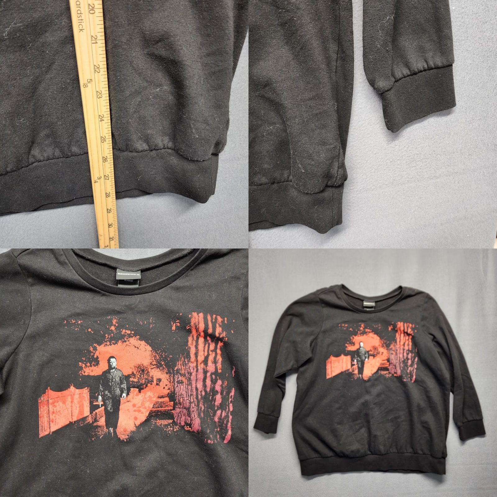 Vintage Halloween II Crewneck Sweatshirt Mens XL Black Michael Myers Size US XL / EU 56 / 4 - 8 Thumbnail