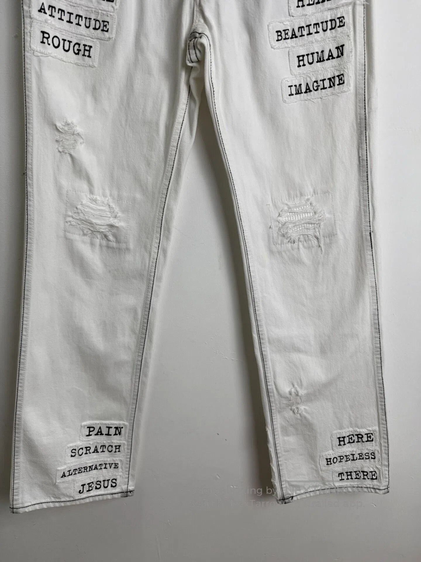 Comme des Garcons Homme Plus Number (n)ine 01SS Patchwork Denim Pants. Size US 28 / EU 44 - 3 Thumbnail