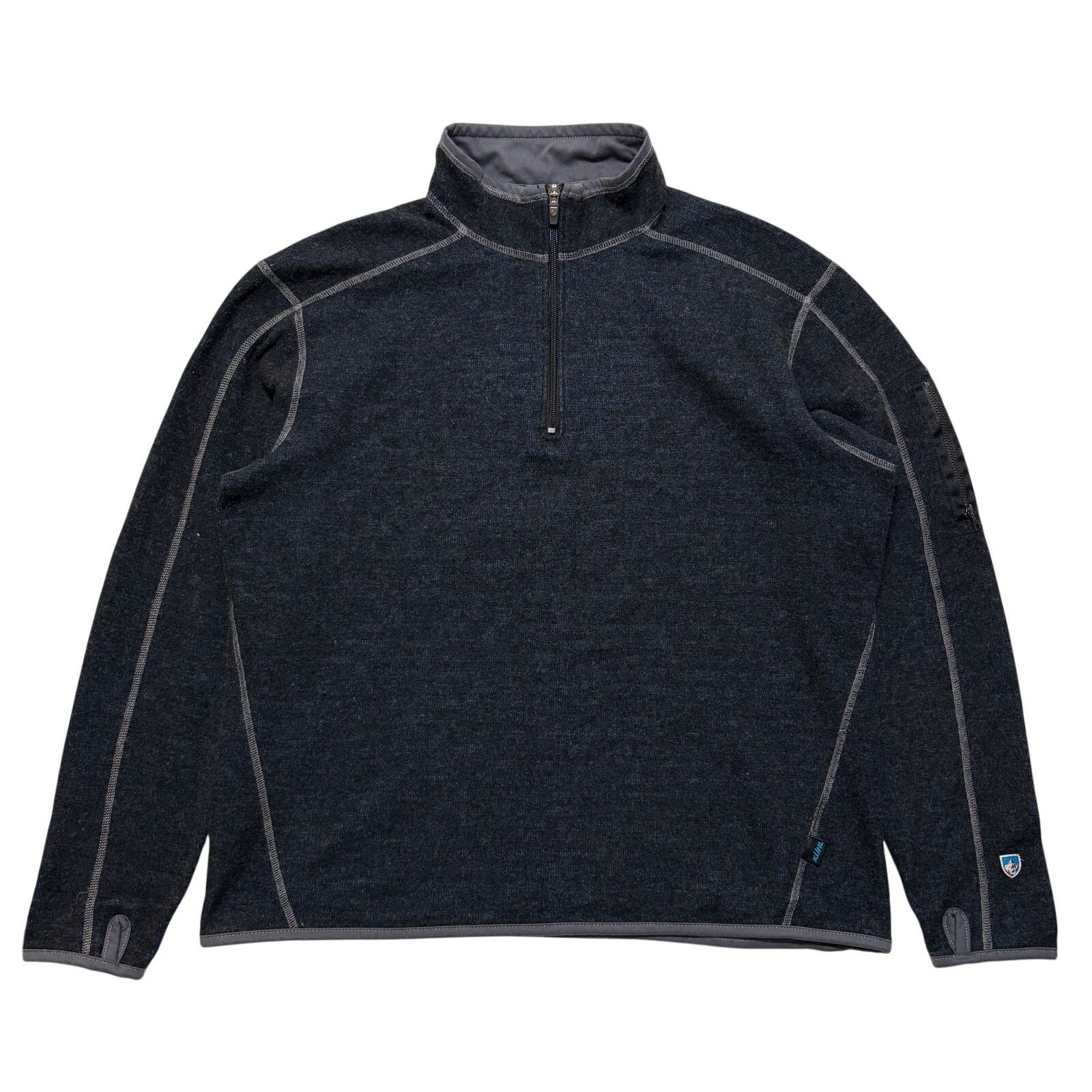 Kuhl Kuhl Fleece Quarter Zip Pullover Sweatshirt Black XL Size US XL / EU 56 / 4 - 1 Thumbnail
