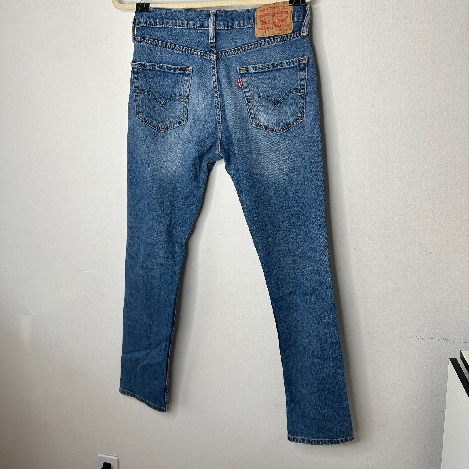Levi's Levi 511 Slim Fit Medium Wash Levi's Flex Jeans 30 / 32 Size US 30 / EU 46 - 4 Thumbnail