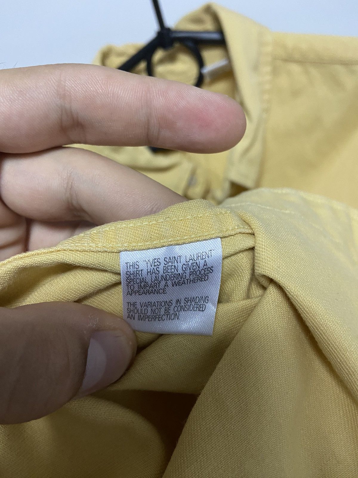 Vintage × Yves Saint Laurent Yves Saint Laurent Vintage Button Ups Luxury Small Logo YSL Size US L / EU 52-54 / 3 - 7 Thumbnail