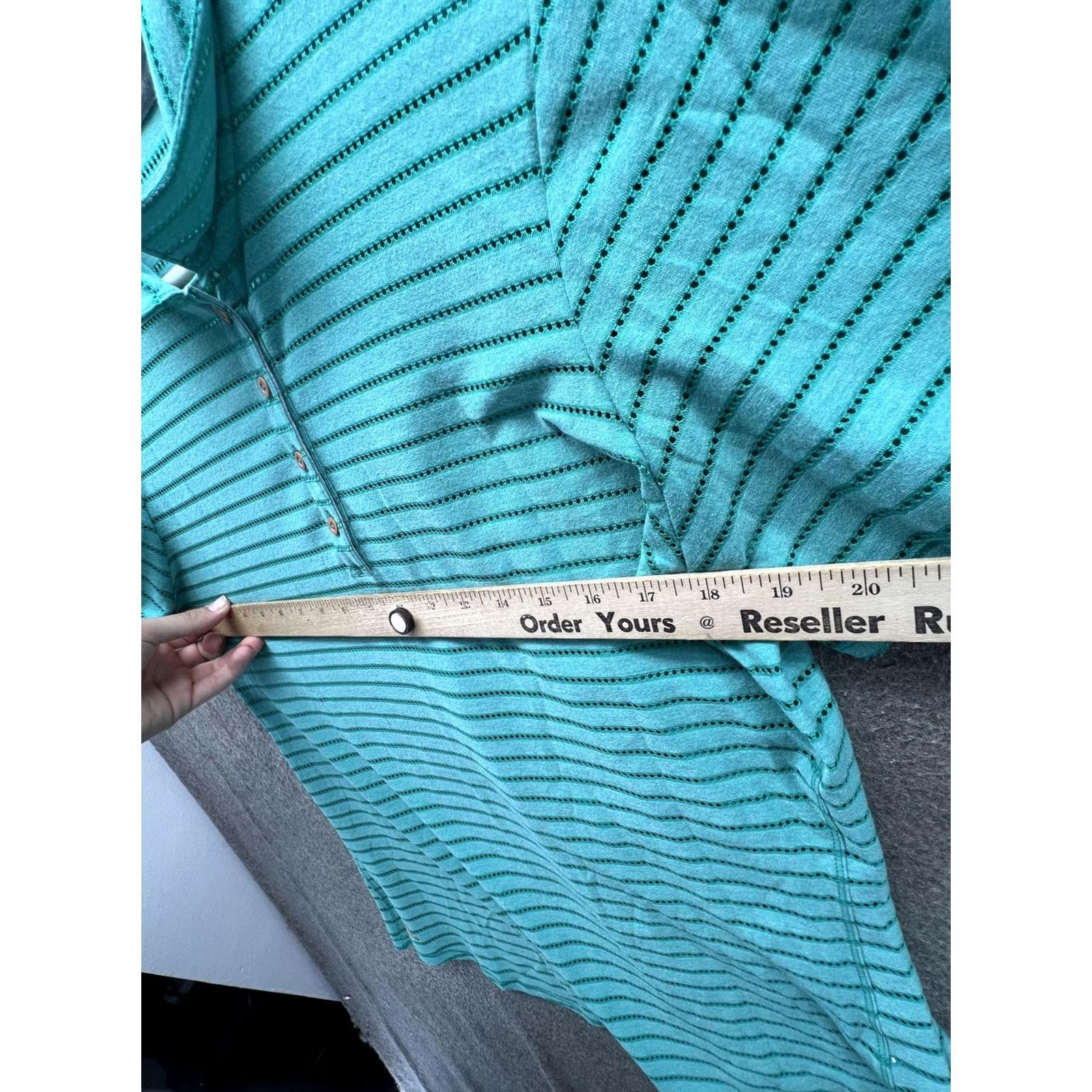 Adidas Adidas Climacool Polo Shirt Womens XL Green Stripe Short Sleeve Knit Golf Lightweight Moisture Wicking Breathable Regular Fit Climacool Logo New Size XL / US 12-14 / IT 48-50 - 3 Thumbnail