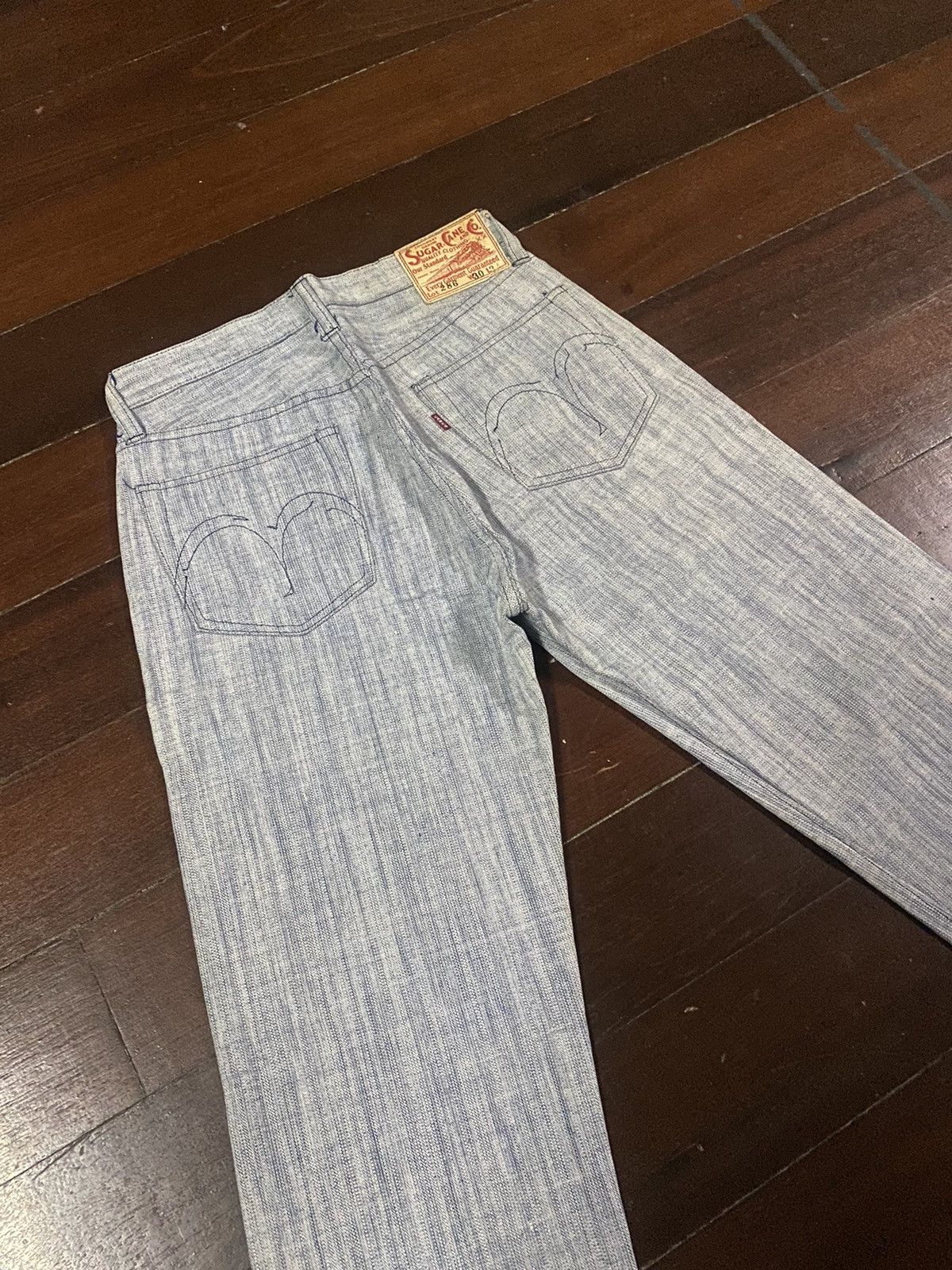 Iron Heart VTG SUGAR CANE LOT 286 WIDE LEG LIMITED HARD FABRIC Size US 30 / EU 46 - 7 Thumbnail