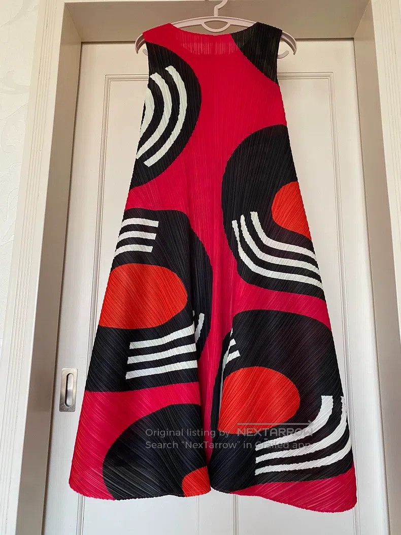 Issey Miyake Issey Miyake Red Dress Size S / US 4 / IT 40 - 3 Thumbnail