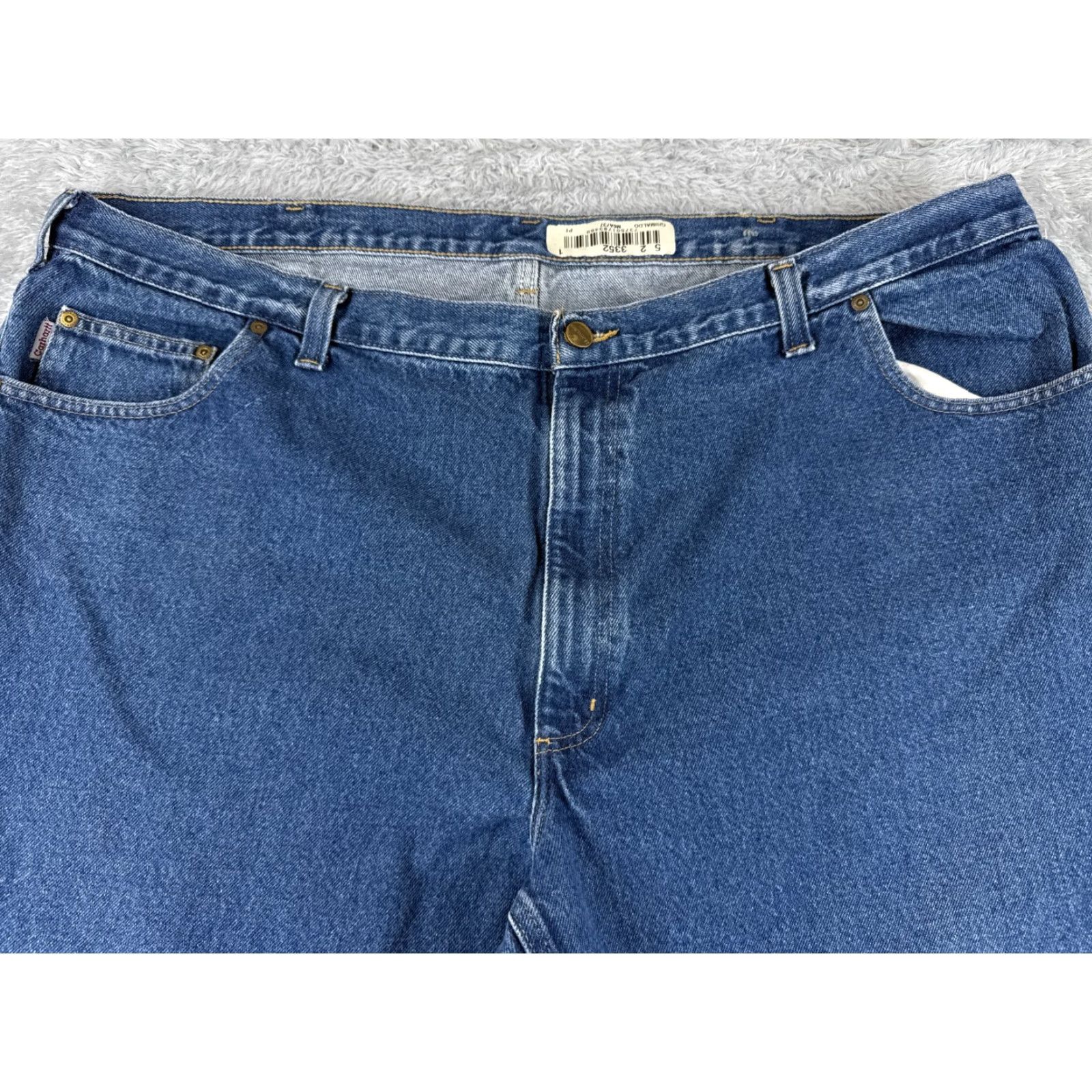 Carhartt Carhartt Jeans Adult 48 Blue Denim 100% Cotton Relaxed Straight 46x30 Size US 32 / EU 48 - 4 Thumbnail