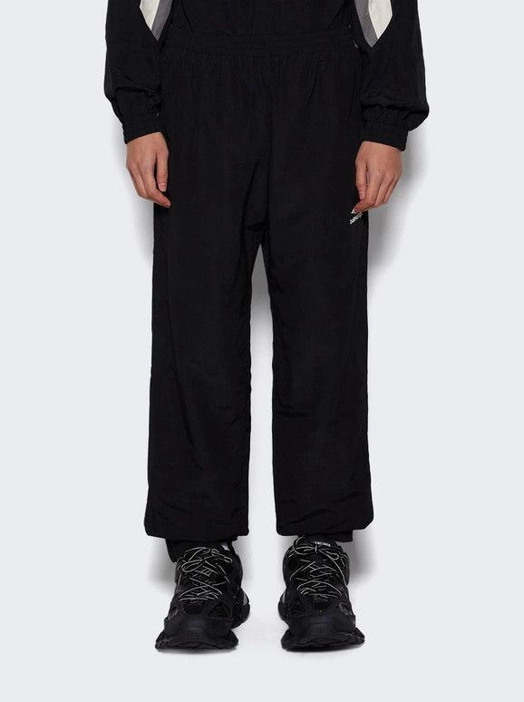 Balenciaga o1in1g0825 3B Sports Icon Regular Tracksuit Pants in Black Size US 26 / EU 42 - 3 Thumbnail
