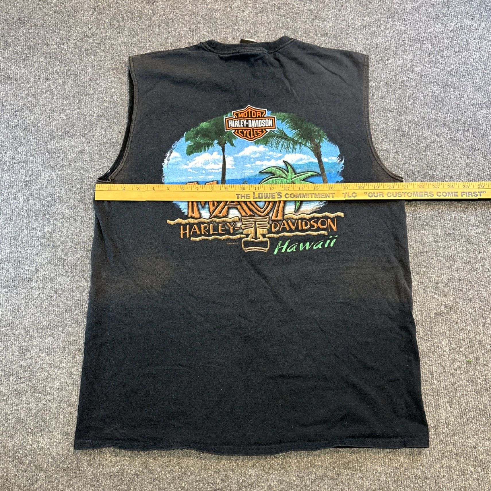Harley Davidson VINTAGE Harley-Davidson T Shirt Adult Large Black Maui Hawaii Motorcycle Tank Mens L Black Bike 90s/Theme Motorcycle Size US L / EU 52-54 / 3 - 5 Thumbnail